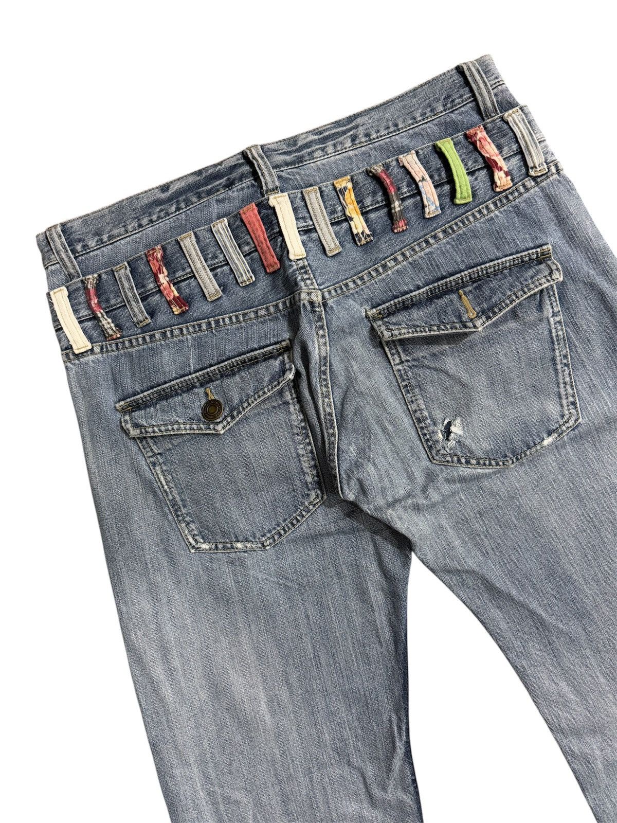 If Six Was Nine UNBRANDED DOUBLE WAIST DISTRESSED JEANS Size US 34 / EU 50 - 6 Thumbnail