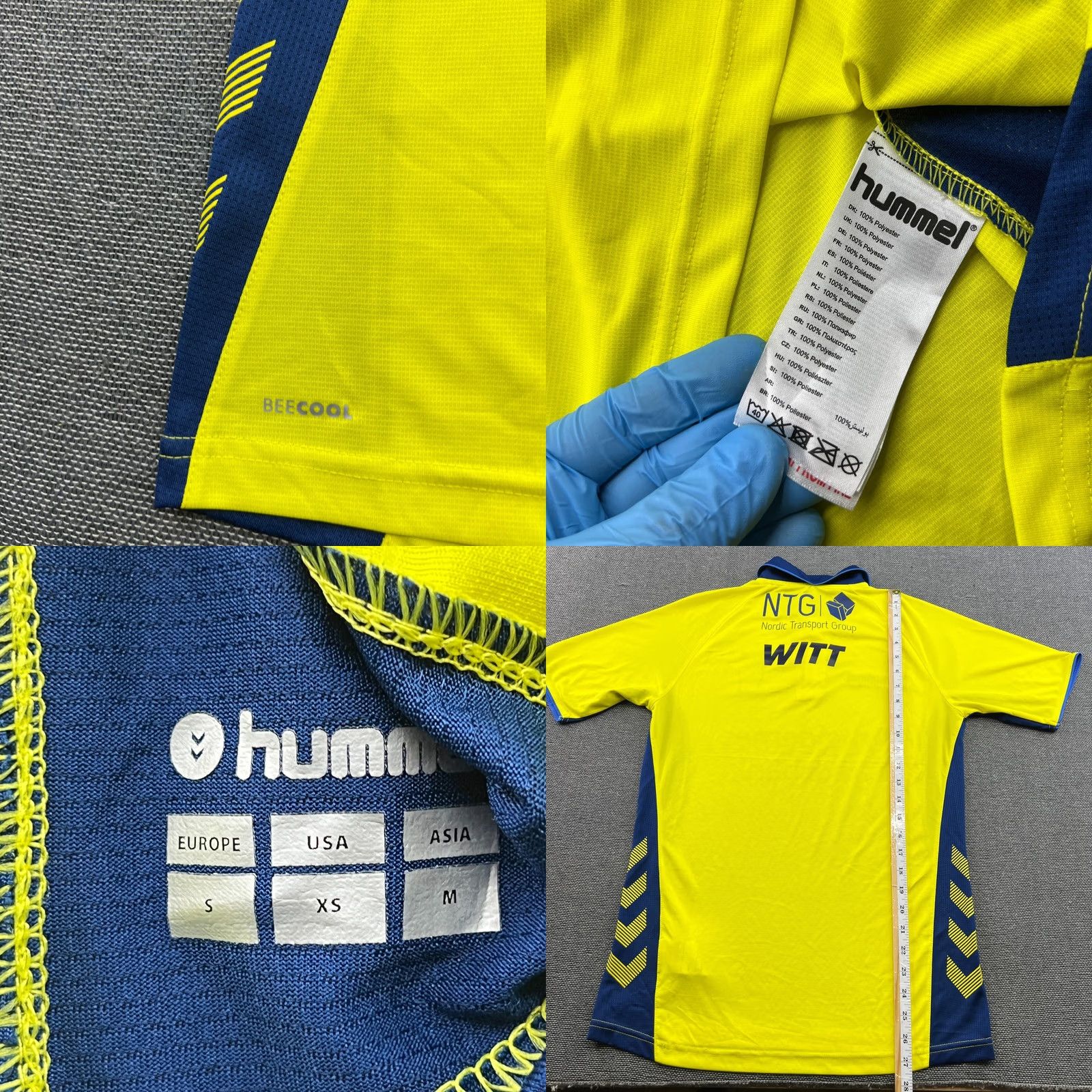 Hummel VINTAGE Brondby 2019 2020 Home Mens Football Jersey Small Hummel Shirt Camiseta Size US S / EU 44-46 / 1 - 8 Thumbnail