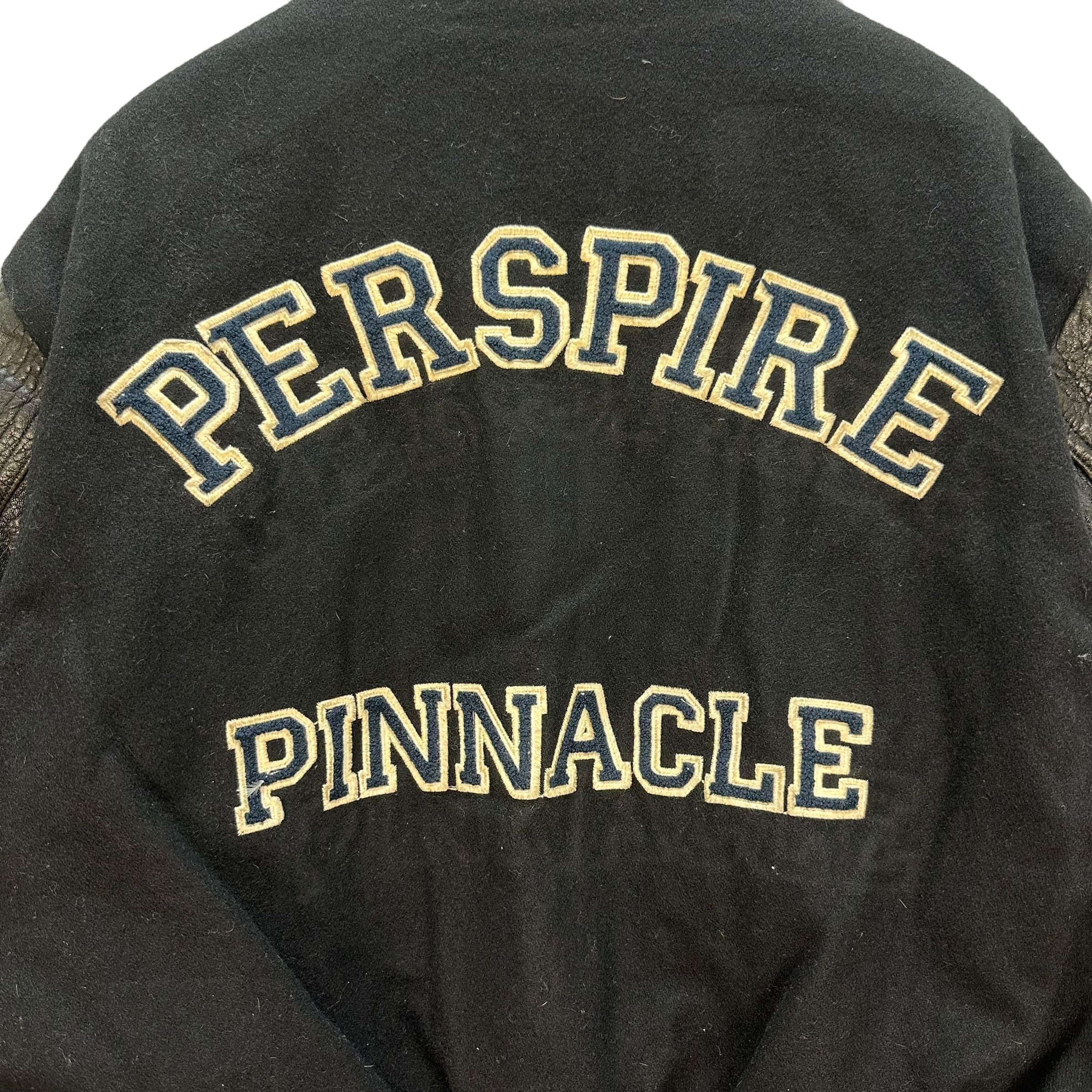 Other TRASHED🔥 PERSPIRE HOMME WOOL LEATHER VARSITY #8921-039 Size US L / EU 52-54 / 3 - 2 Thumbnail