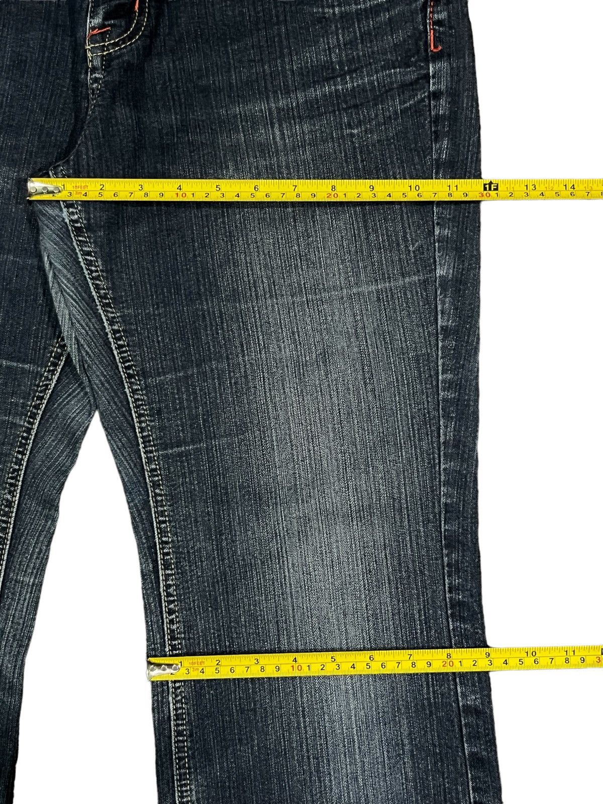 Japanese Brand Vintage Y2K Japanese Brand Blue Washed Flare Jeans Size US 33 - 12 Thumbnail