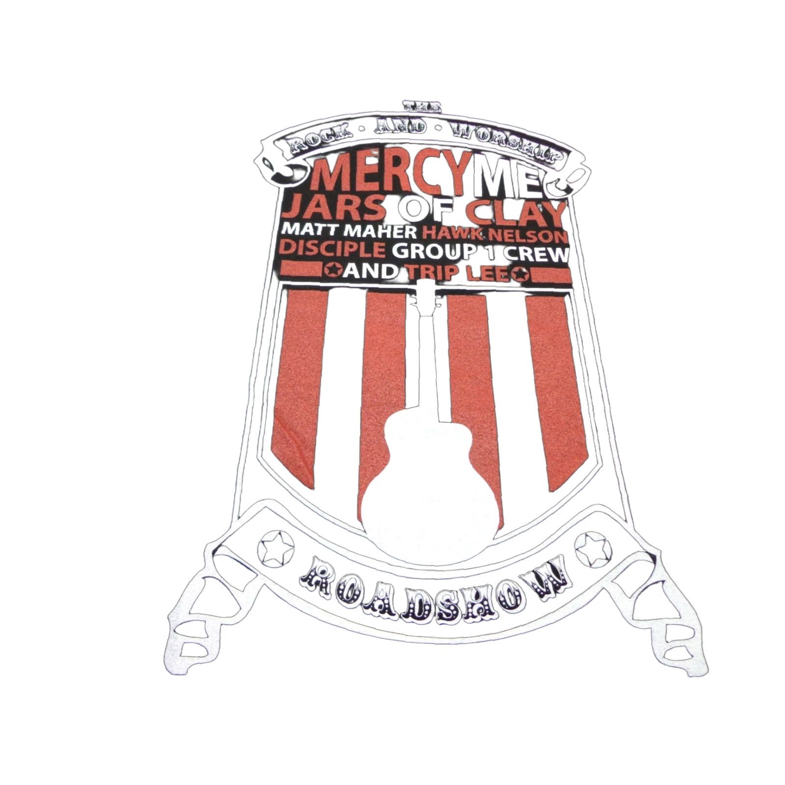 Tultex Rock & Worship Roadshow 2011 T Shirt Mercy Me Jars of Clay Size Large Black Size US L / EU 52-54 / 3 - 1 Thumbnail