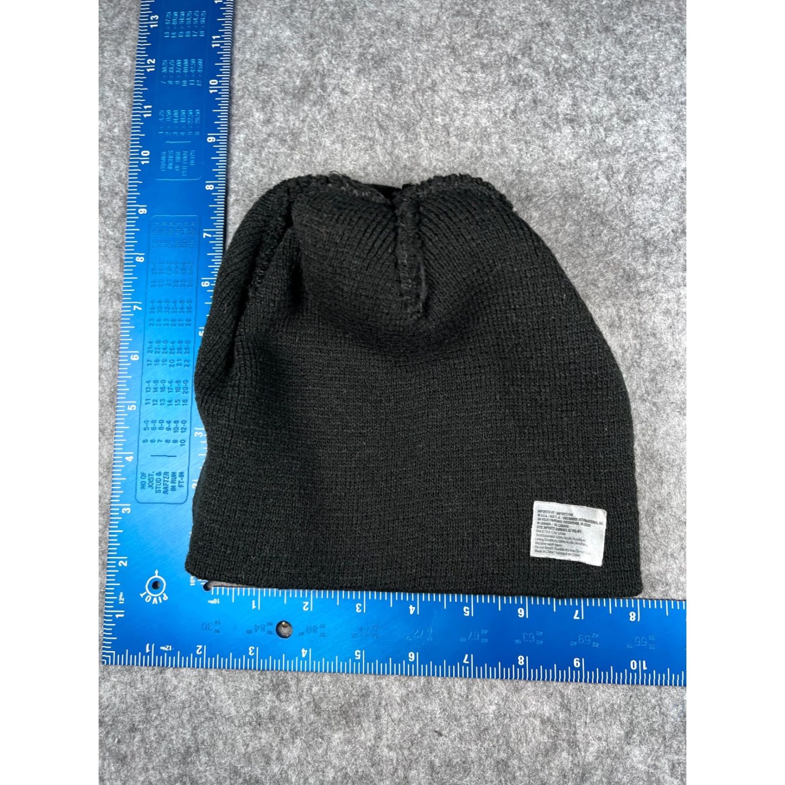 Vintage DOLLAR TREE Black Knit Beanie Adult One Size Lightweight Outdoor Ski Hat Unisex Size ONE SIZE - 6 Thumbnail