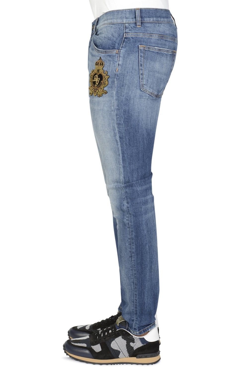 Dolce & Gabbana o1y0125 Logo Jeans in Blue Size US 28 / EU 44 - 5 Thumbnail