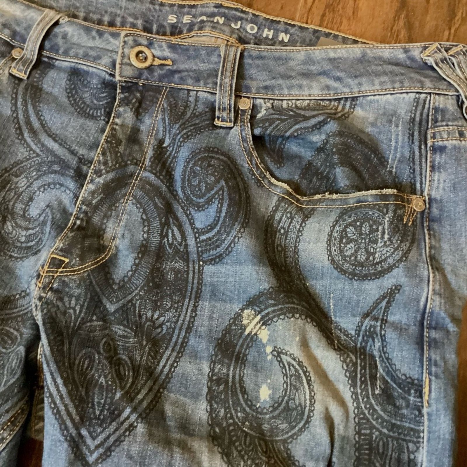 Sean John RARE Decorated Sean John Jeans, 36x30 Size US 36 / EU 52 - 6 Thumbnail
