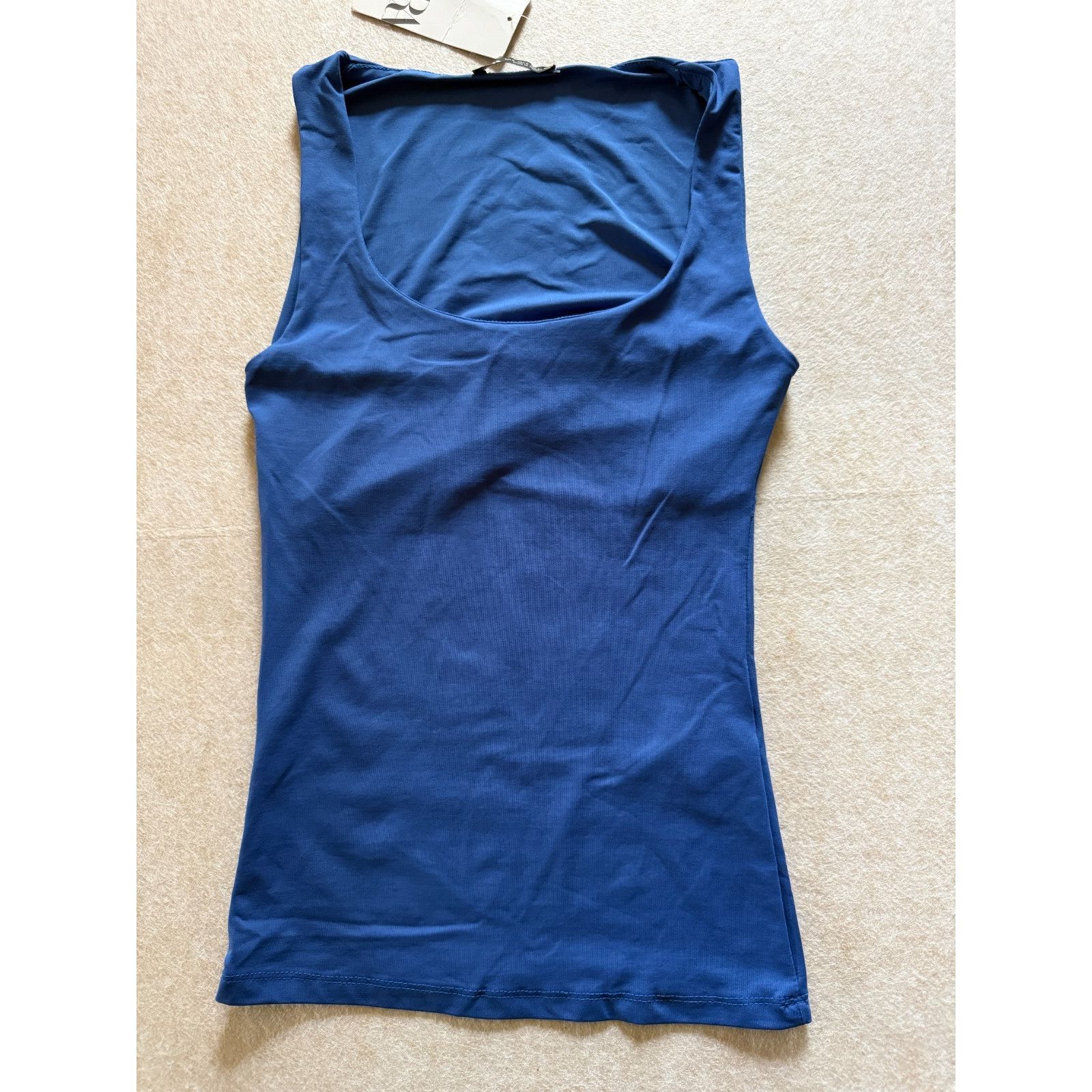 Zara ZARA Womens Blue Sleeveless Blouse NWT Lightweight Top XS Size XS / US 0-2 / IT 36-38 - 1 Thumbnail