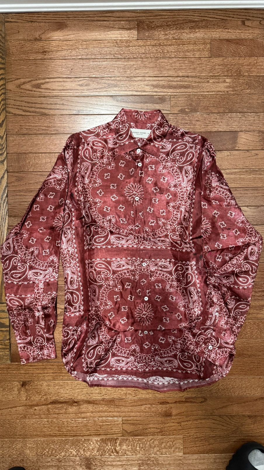 Golden Goose Golden Goose Journey Paisley Button Up Shirt - Medium Size US M / EU 48-50 / 2 - 1 Thumbnail