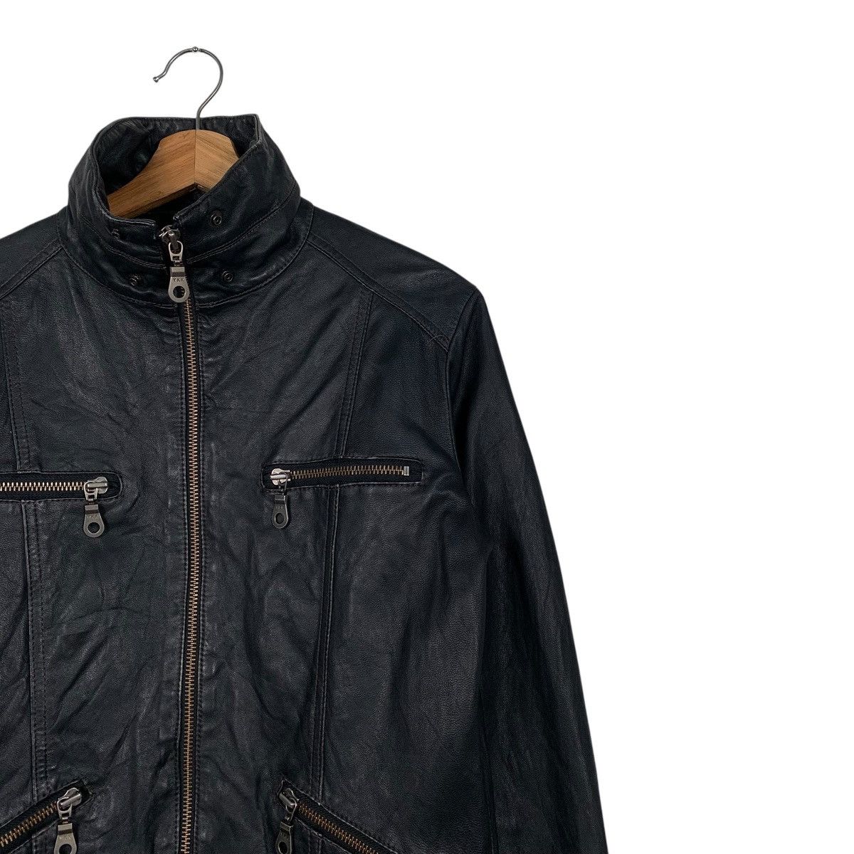Japanese Brand Japanese Brand Aima Sheepskin Biker Leather Jacket Size US M / EU 48-50 / 2 - 5 Thumbnail