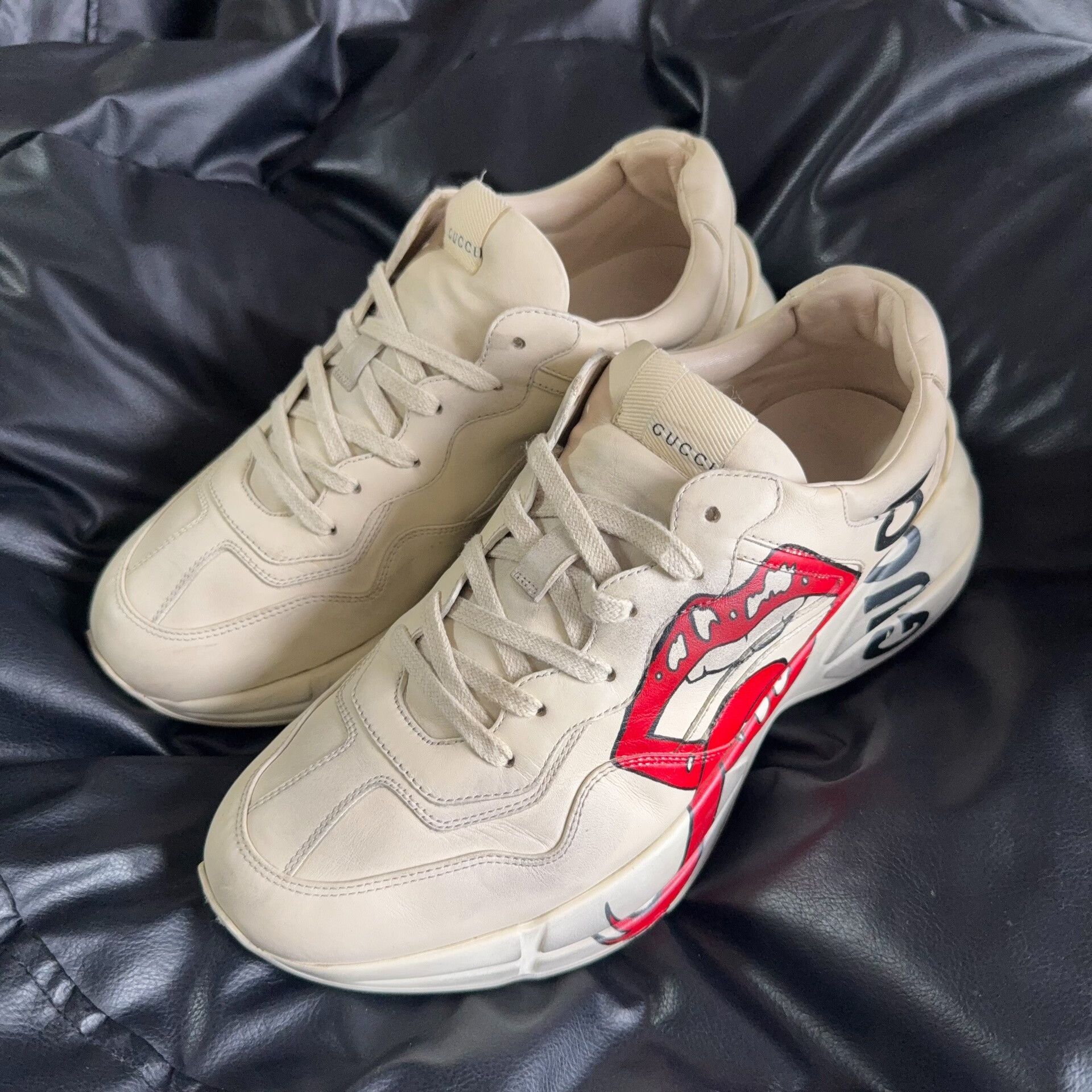 Gucci Gucci Red Lowtop Sneakers 42 Men Size US 9 / EU 42 - 1 Thumbnail