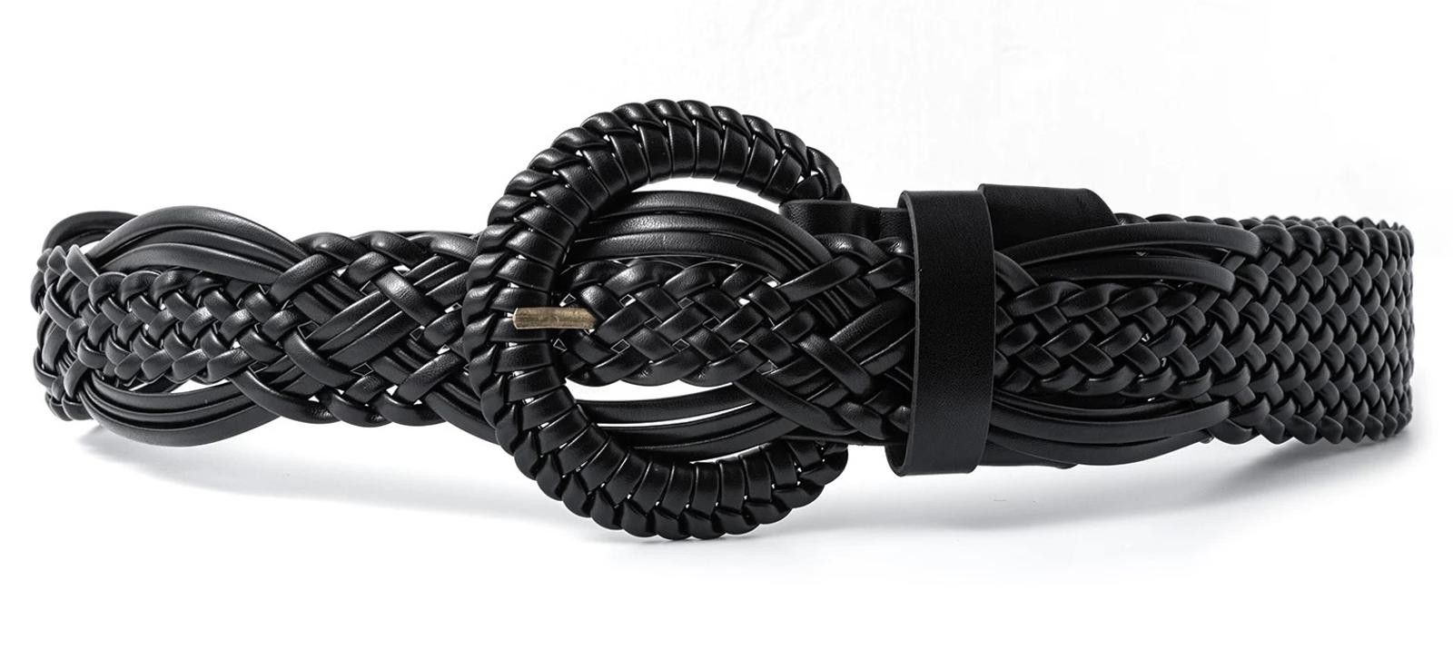 Japanese Brand Y2K Black Buckle Modern Belt OS Size ONE SIZE - 7 Thumbnail