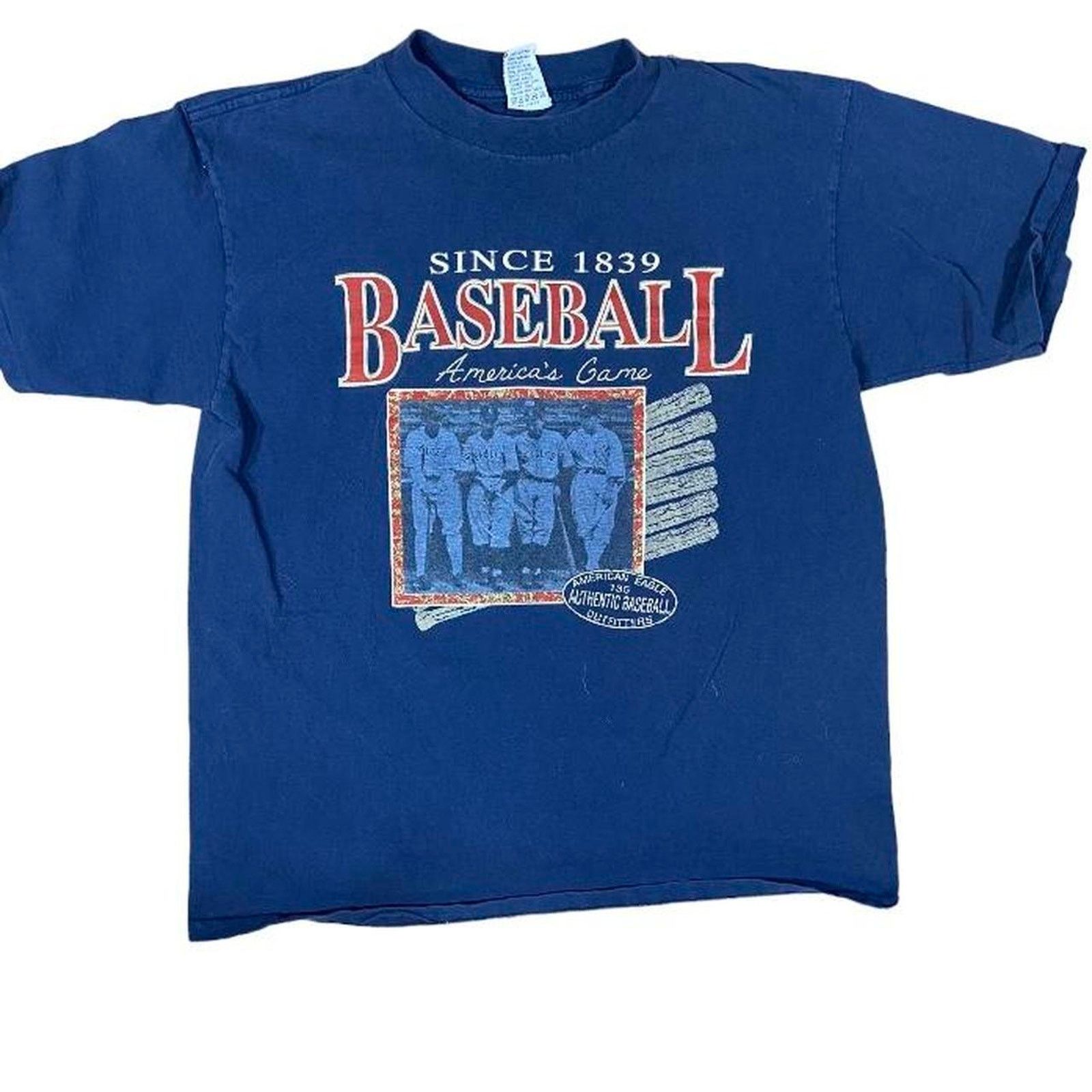 Disney 90s navy baseball tee shirt Size US M / EU 48-50 / 2 - 1 Thumbnail