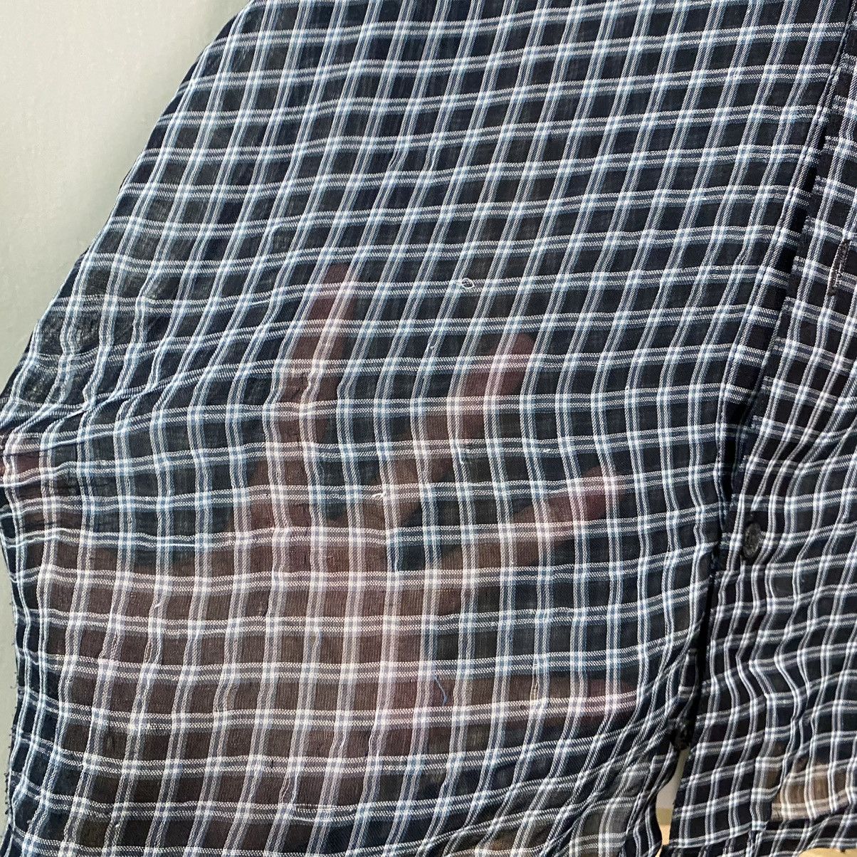 Yves Saint Laurent Vintage Yves Saint Laurent (YSL) Embroidered Logo Checkered Size US L / EU 52-54 / 3 - 8 Thumbnail