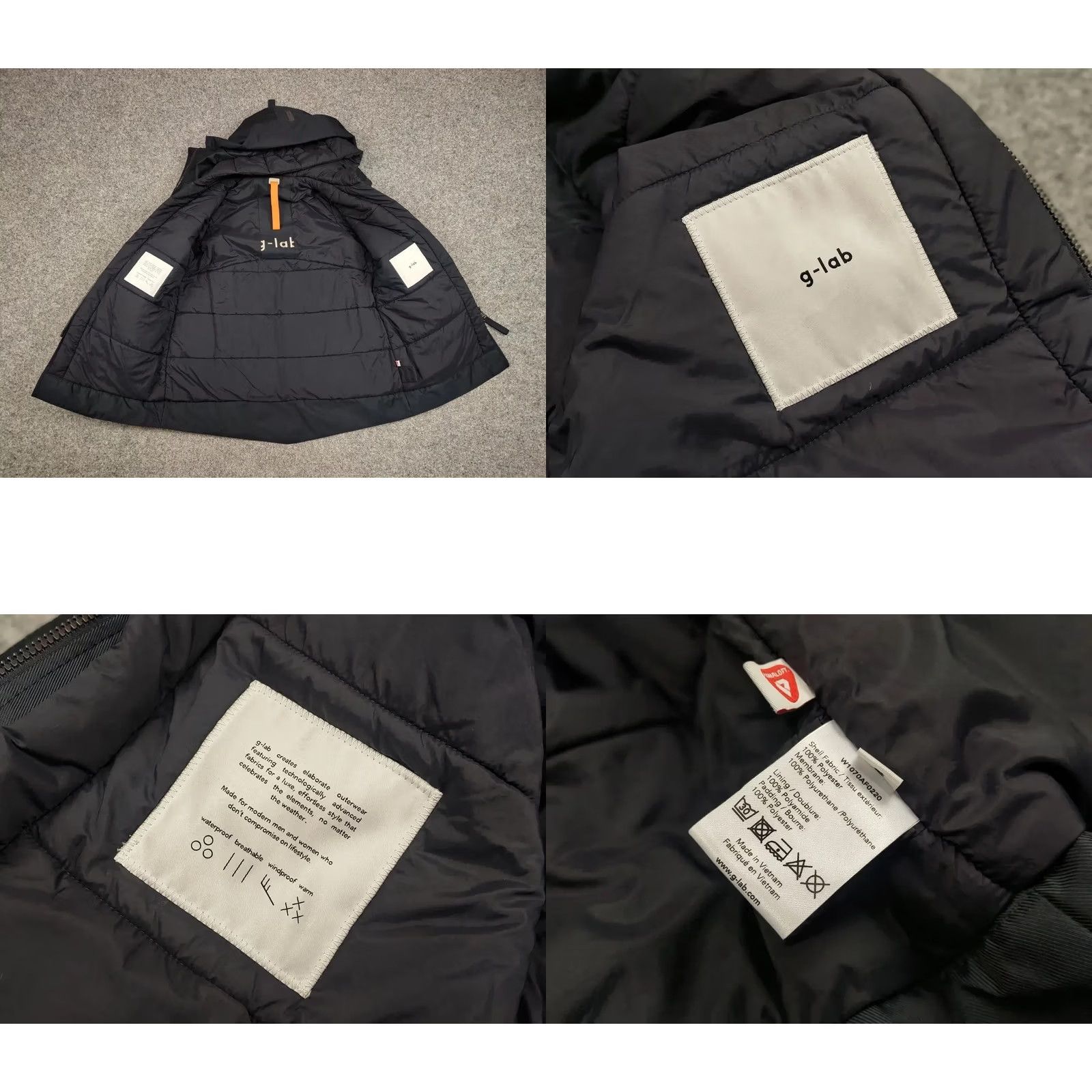 Vintage G Lab Design Premium Primaloft Women's Navy Blue Jacket Size S / US 4 / IT 40 - 10 Thumbnail