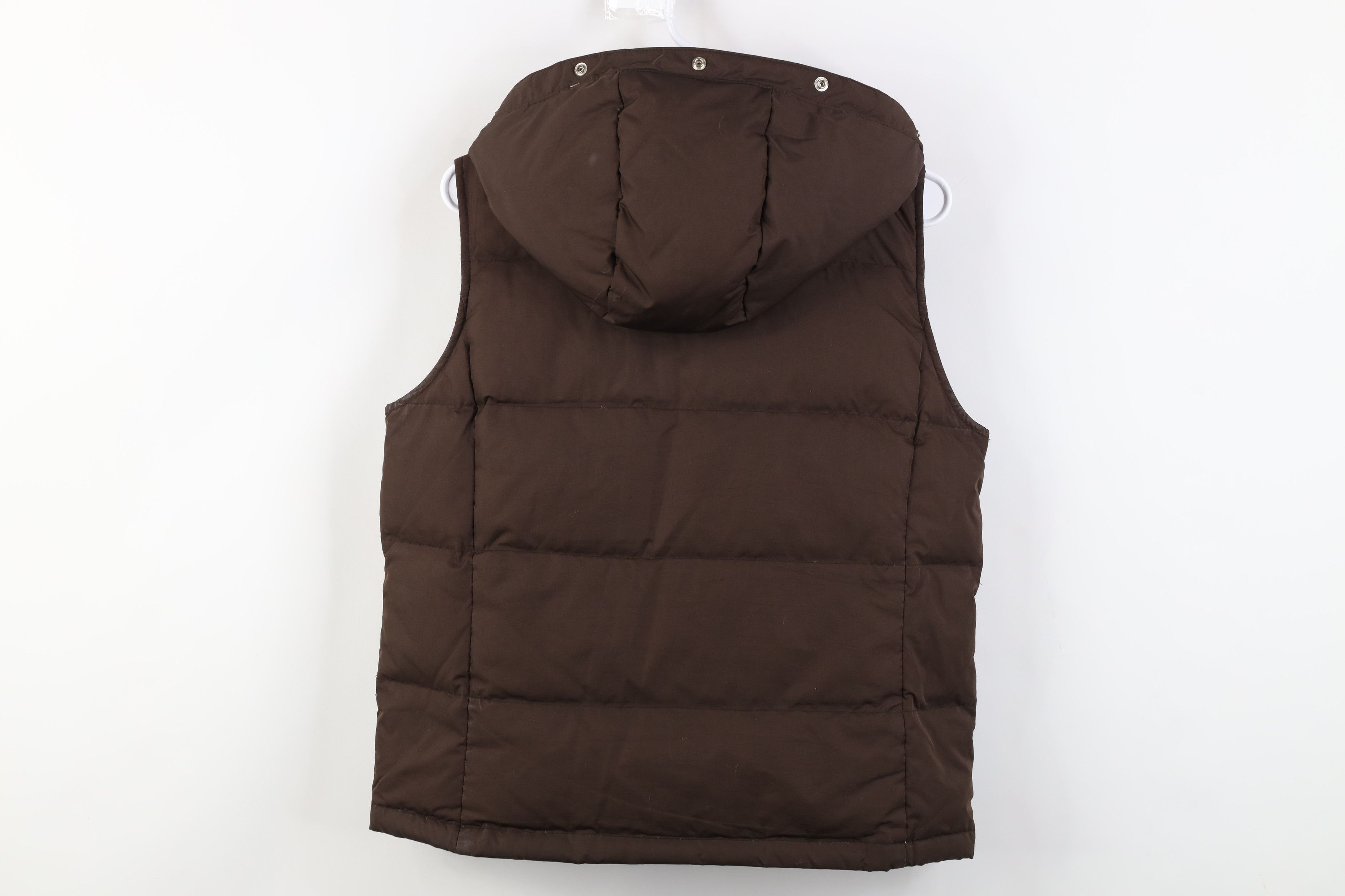 Gap Vintage Y2K Gap Duck Down Hooded Puffer Vest Jacket Brown Size M / US 6-8 / IT 42-44 - 14 Thumbnail