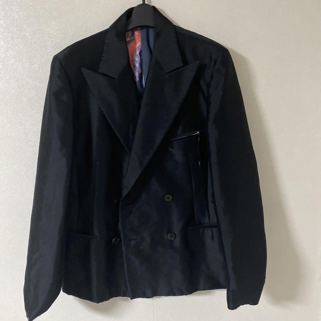 Yohji Yamamoto POUR HOMME 01aw archive double pattern jacket Size US L / EU 52-54 / 3 - 2 Thumbnail