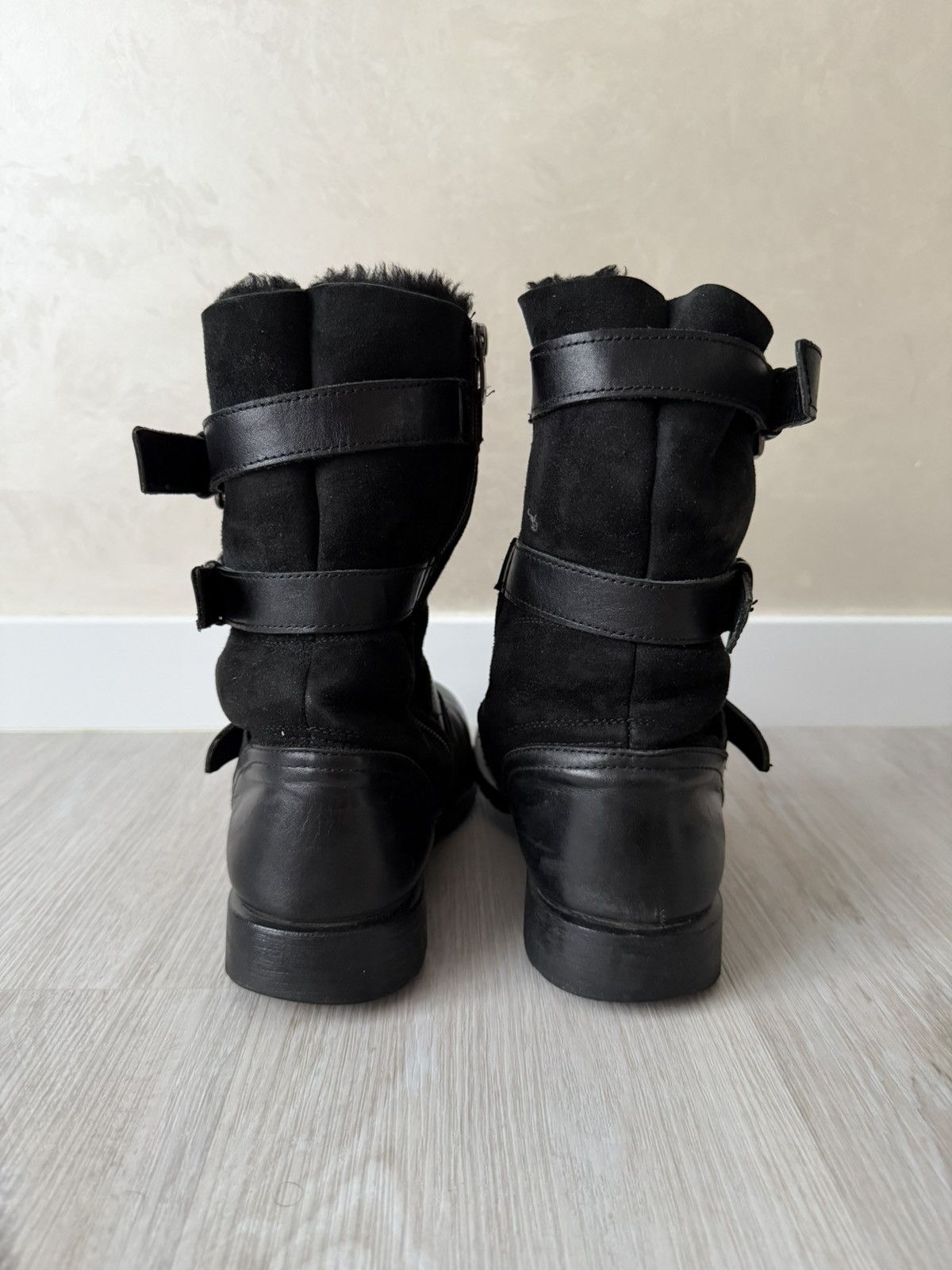 If Six Was Nine Artisan Black Harness High Guidi Vibe Leather Biker Boots Size US 9 / EU 42 - 9 Thumbnail