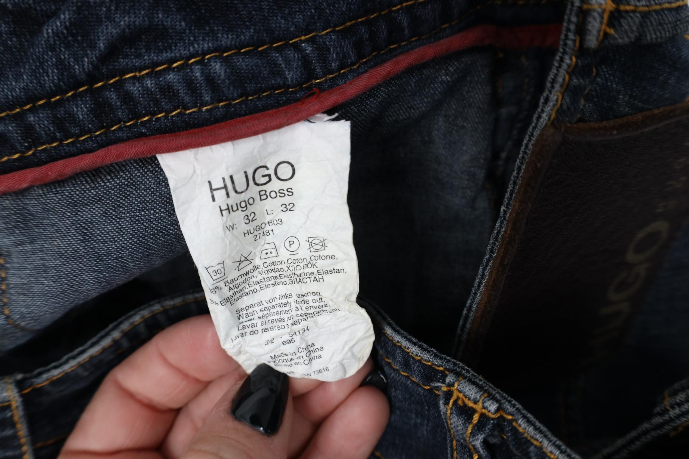 Hugo Boss Vintage Y2K Hugo Boss Baggy Wide Leg Cargo Denim Jeans Size US 32 / EU 48 - 9 Thumbnail