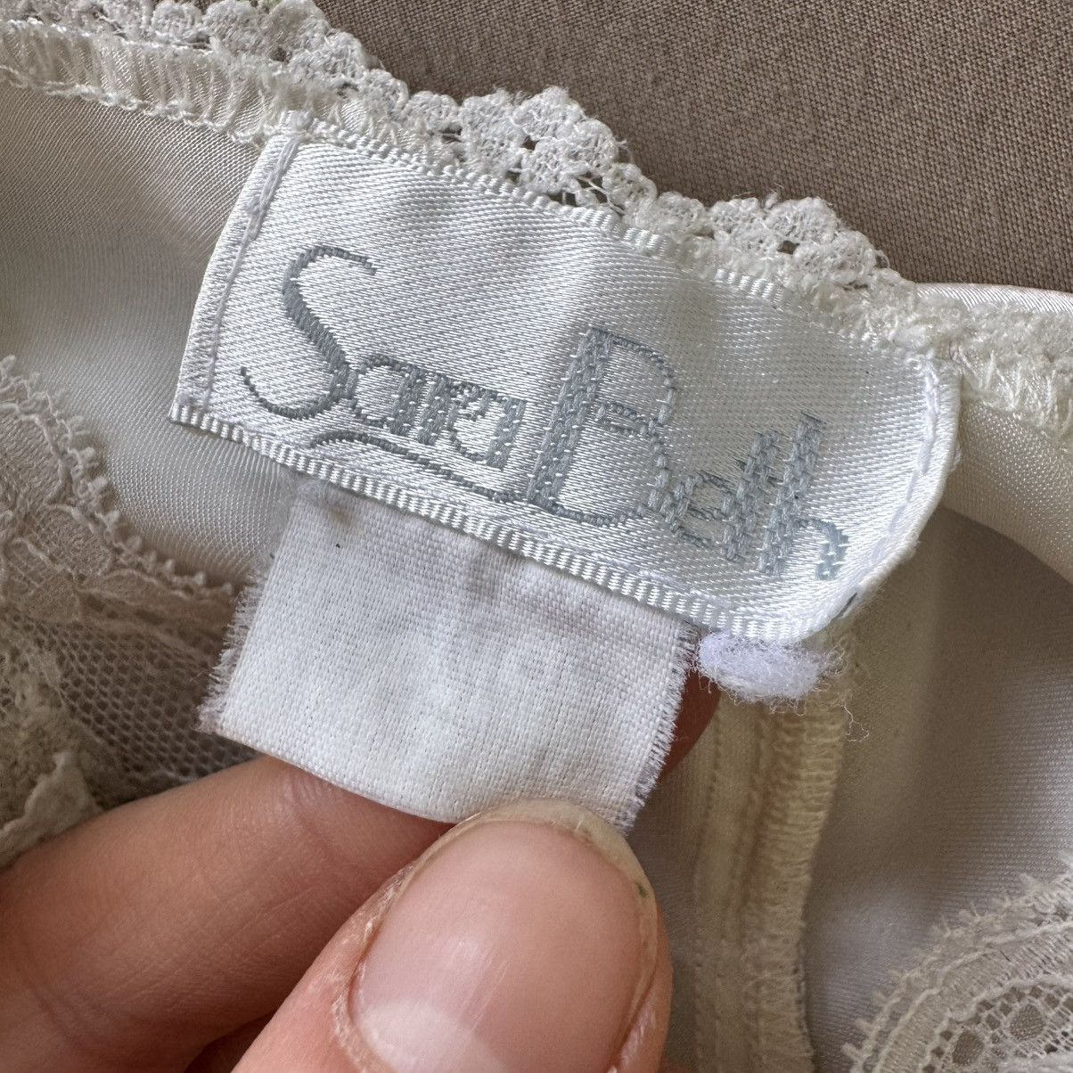 Other Vintage Sara Beth Lace Satin Teddy Bodysuit Size L / US 10 / IT 46 - 5 Thumbnail