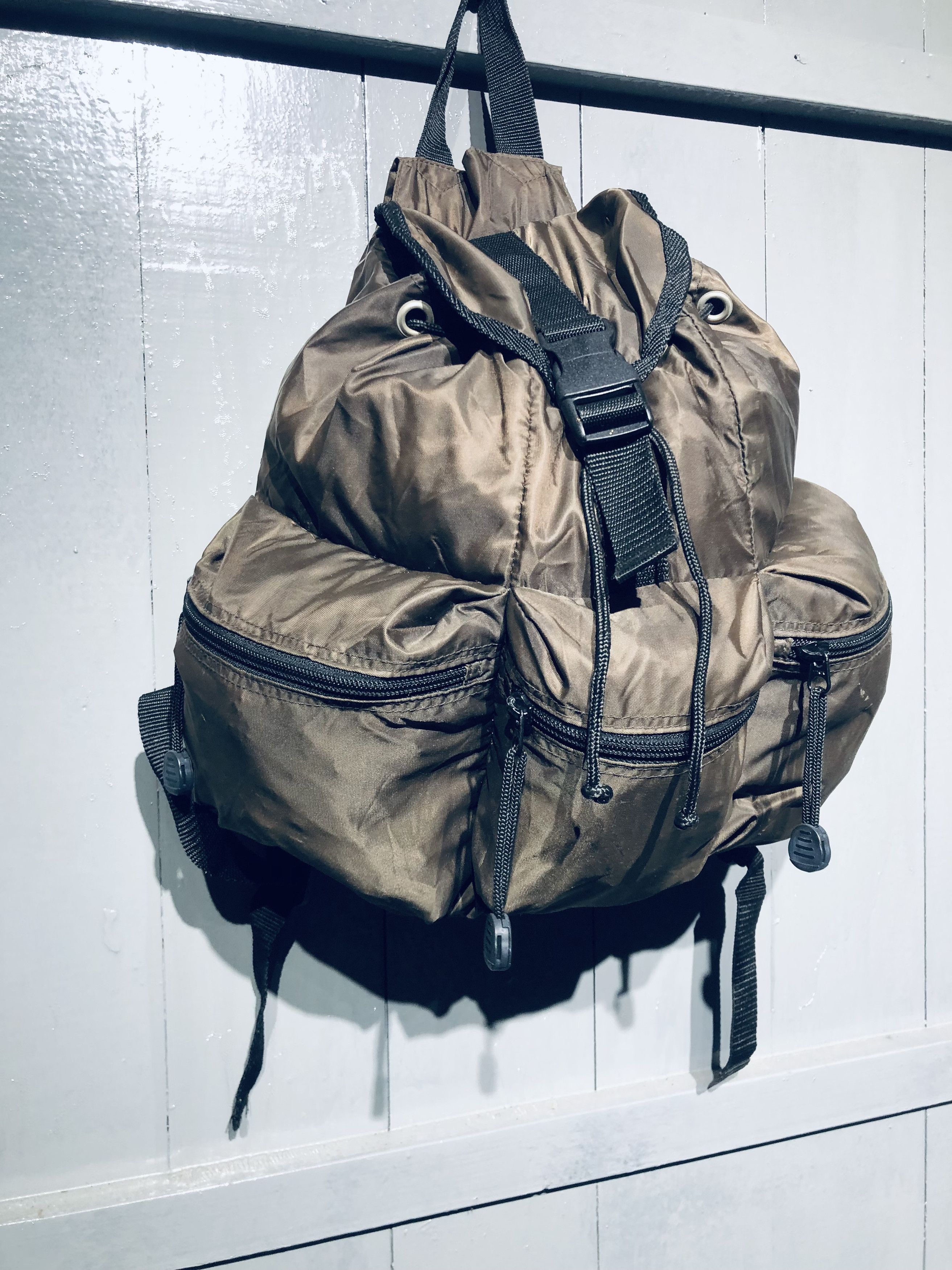 Japanese Brand Japanese Nylon Style 3 Pocket Outside Backpack Size ONE SIZE - 4 Thumbnail