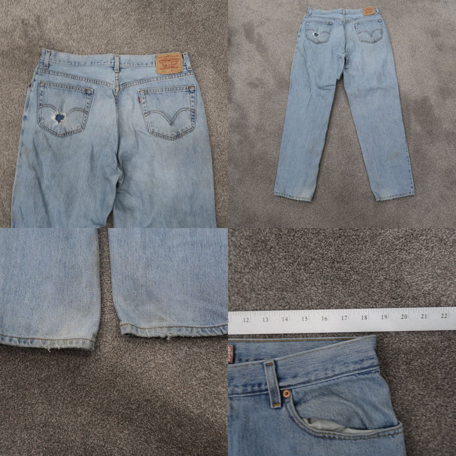 Levi's VINTAGE Levi's Jeans 560 Comfort Fit 36x34 Distressed Blue Denim 5-Pocket Baggy Mens Size US 36 / EU 52 - 8 Thumbnail