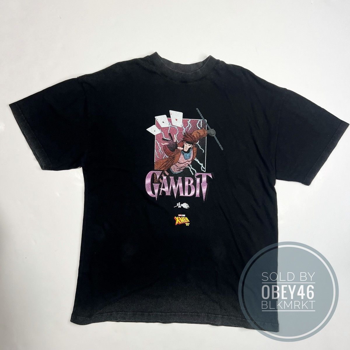 Civil Regime × Marvel Comics Civil Regime x Marvel X-Men Gambit Oversized Shirt Black M Size US M / EU 48-50 / 2 - 1 Thumbnail