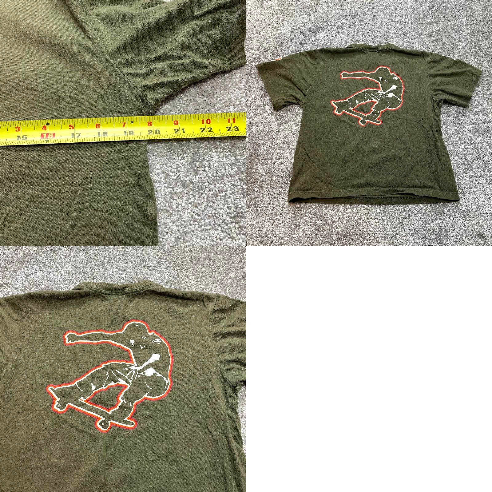 Old Navy Old Navy T-Shirt Womens XL Short Sleeve Crew Green Cars Graphic Skateboard Size XL / US 12-14 / IT 48-50 - 8 Thumbnail