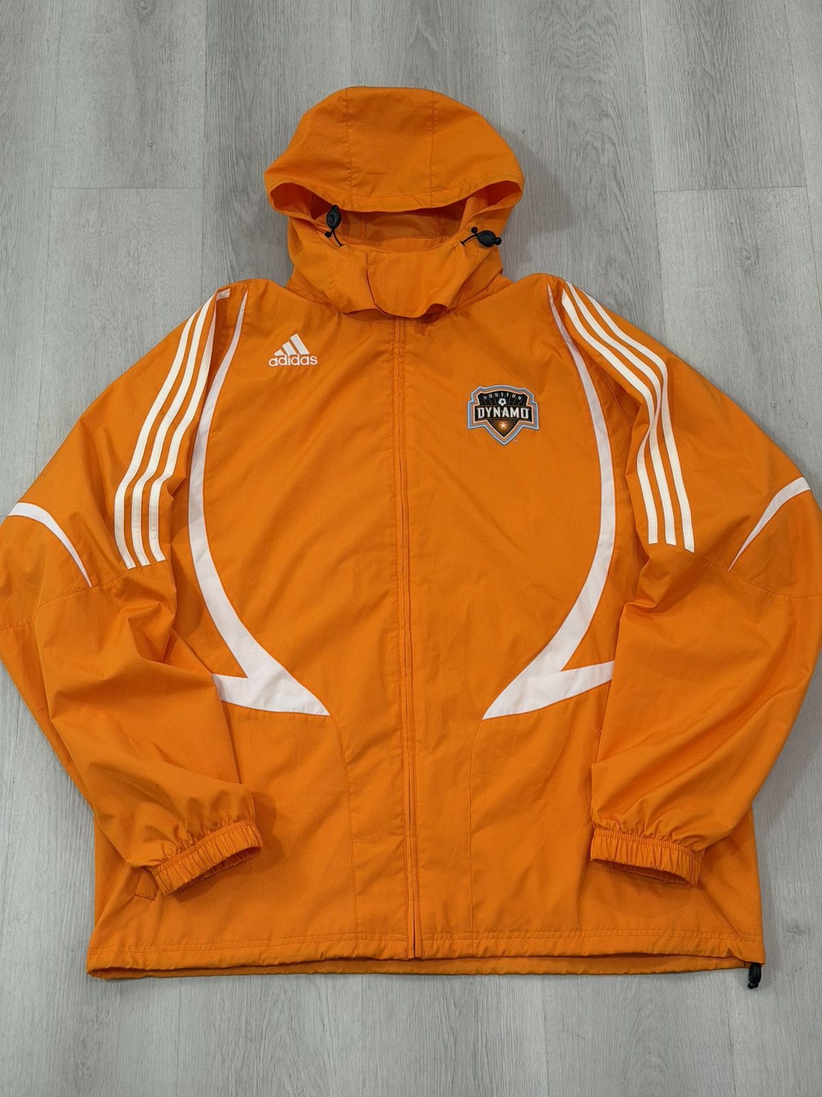 Adidas Vintage Adidas HoustonDynamo Football Hooded Track Jacket XL Size US XL / EU 56 / 4 - 1 Thumbnail