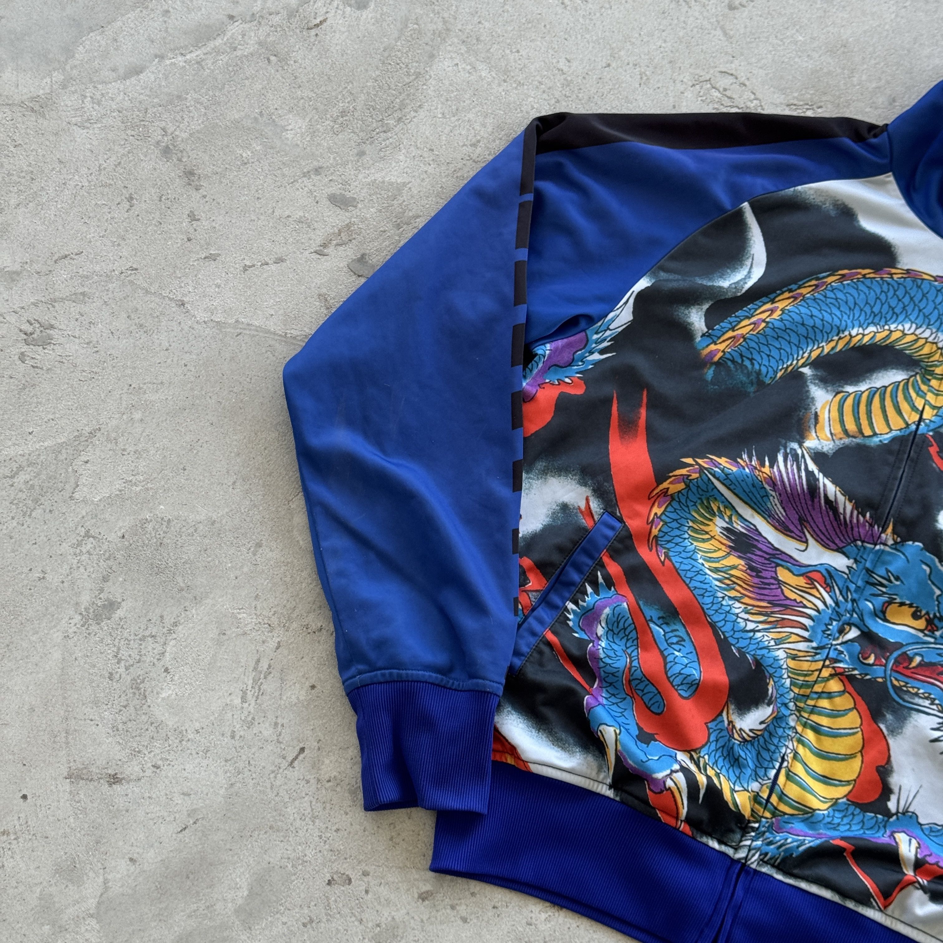 Ed Hardy Ed Hardy Blue Dragon Kanji Graphic Zip Up Track Jacket L Size US L / EU 52-54 / 3 - 4 Thumbnail