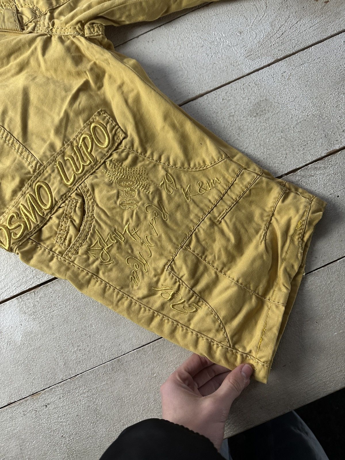 Other 🚨RARE COSMO LUPO BIG LOGO CARGO SHORTS Y2K VINTAGE Size US 34 / EU 50 - 16 Thumbnail