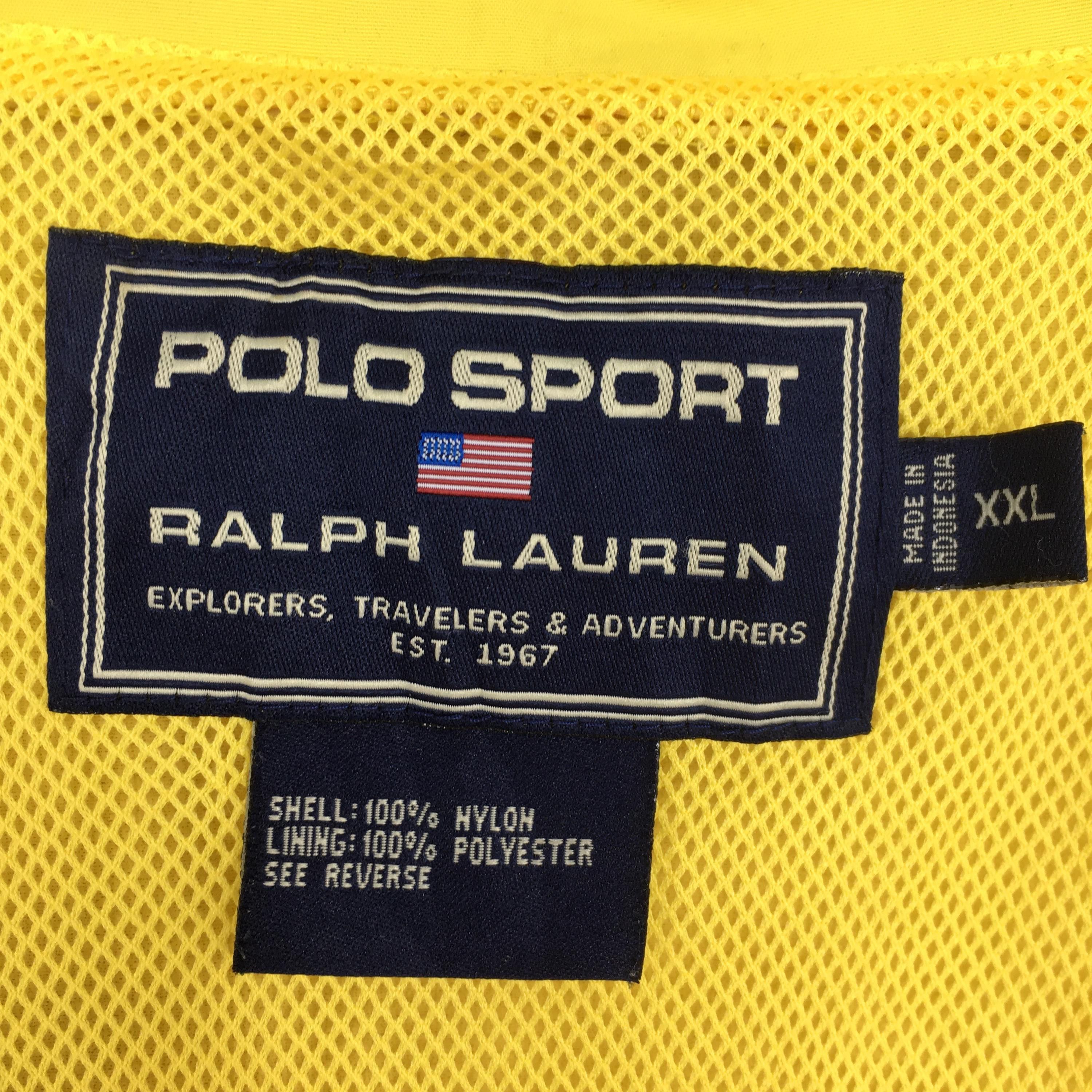 Polo Ralph Lauren Vintage Polo Sport Windbreaker Jacket 2XLarge Size US XXL / EU 58 / 5 - 6 Thumbnail
