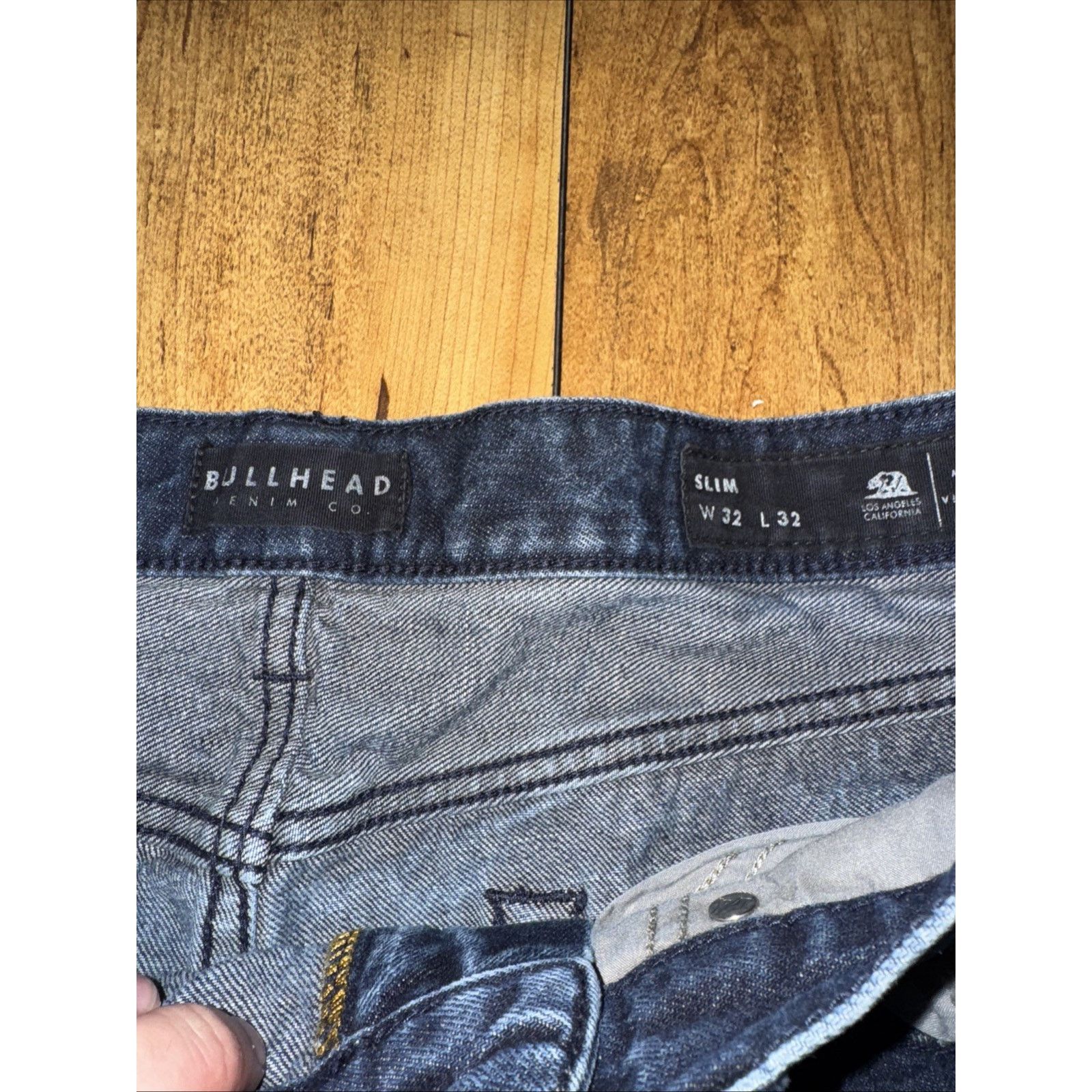 Bullhead Denim Co. × Pacsun Bullhead Denim Jeans 32x30 Slim Fit Dark Stretch Low Rise Size US 32 / EU 48 - 5 Thumbnail