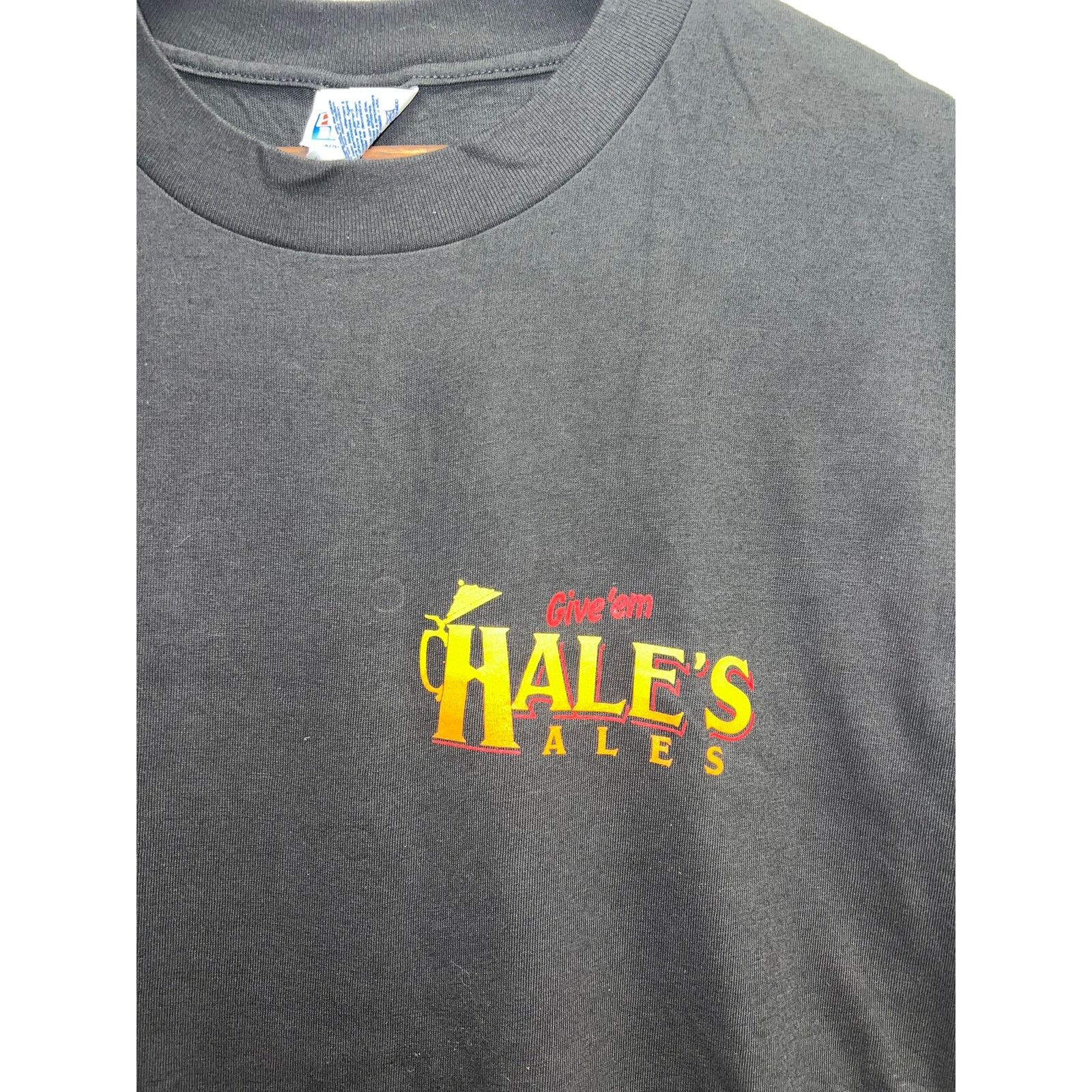 Hanes Vintage Hales Ales Shirt Think Globally Drink Beer 90s 2XL Size US XXL / EU 58 / 5 - 3 Thumbnail