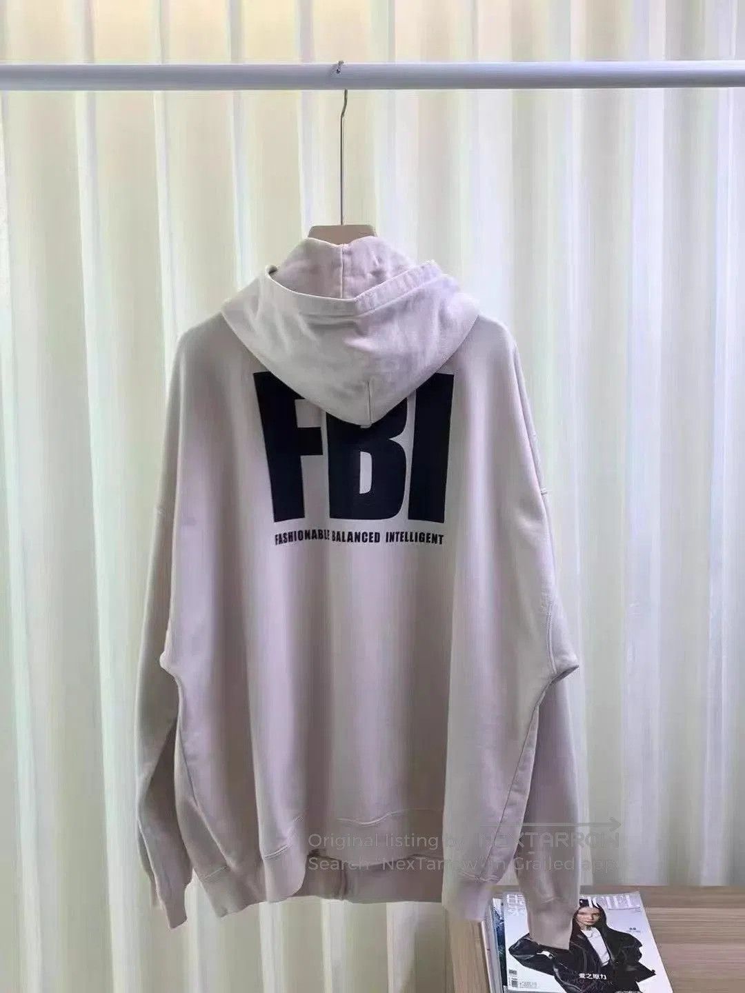 Balenciaga Zip-Up Hoodie with FBI Graphic. Size US S / EU 44-46 / 1 - 3 Thumbnail