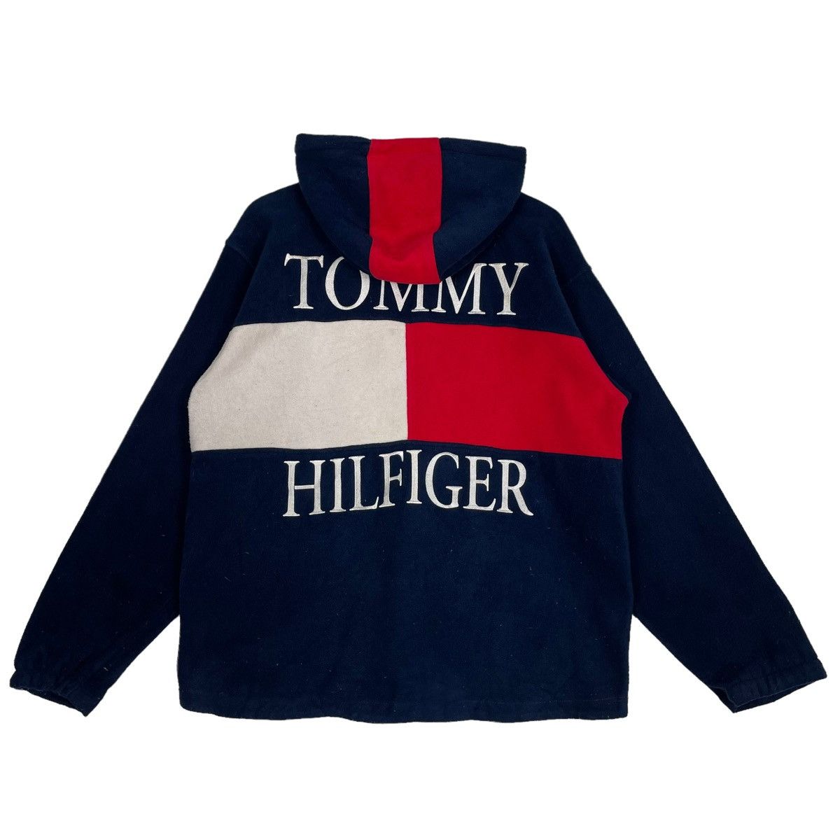 💥TOMMY HILFIGER BIG LOGO FLEECE HOODIE SWEATER