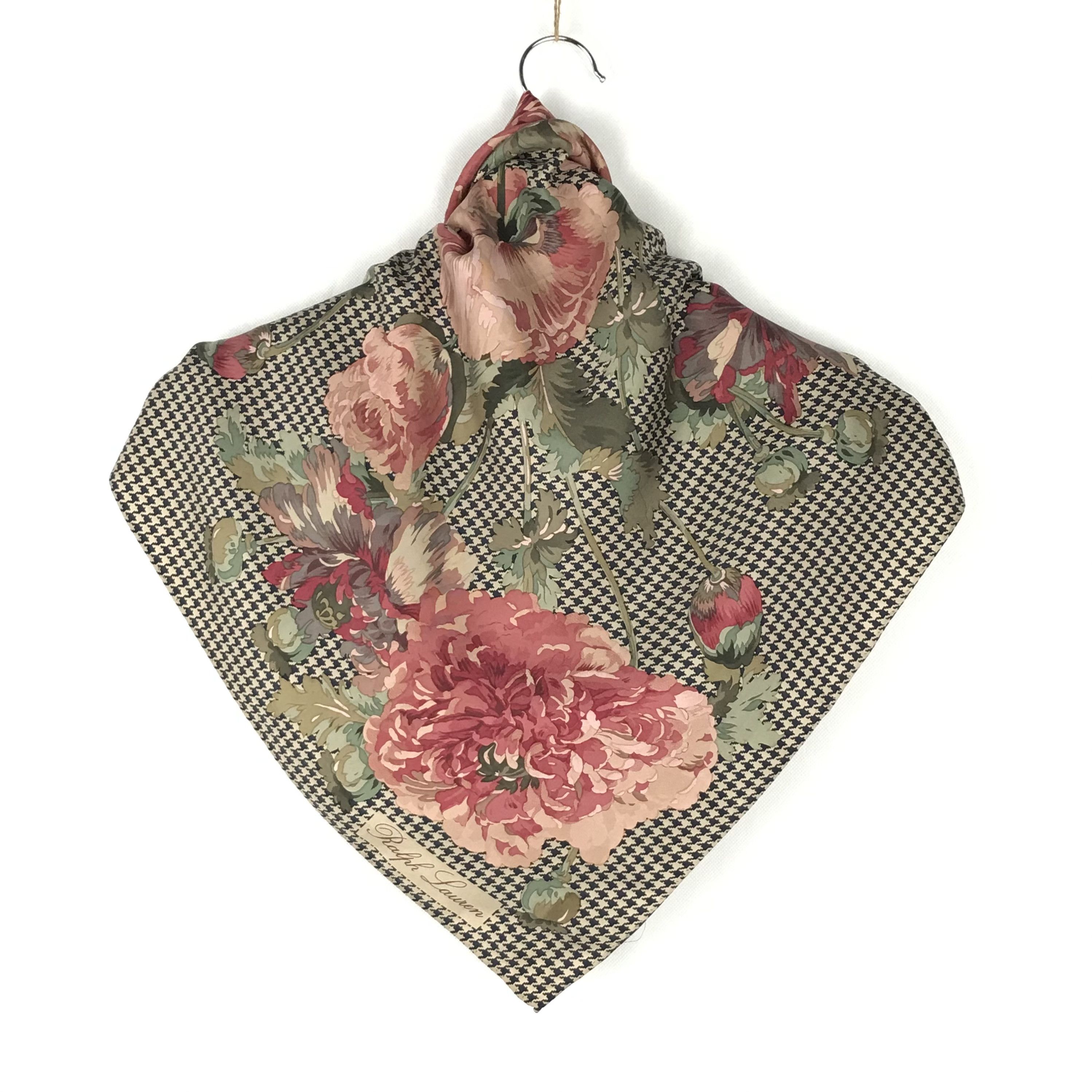 Ralph Lauren RL803 Vintage Ralph Lauren Silk Scarf Shawl Designer Scarf Size ONE SIZE - 7 Thumbnail