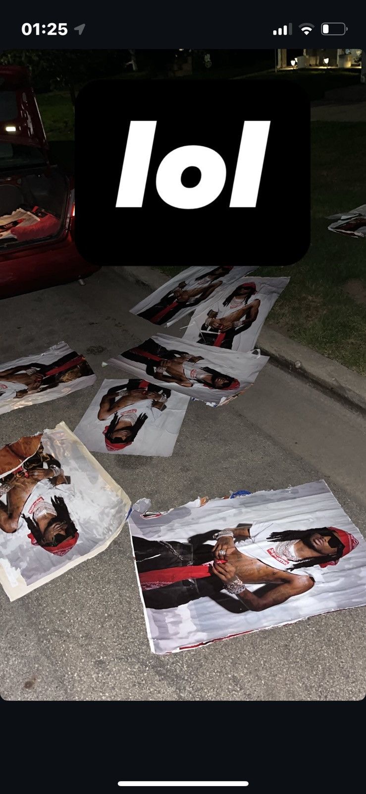 Supreme Supreme poster carti Size ONE SIZE - 2 Thumbnail