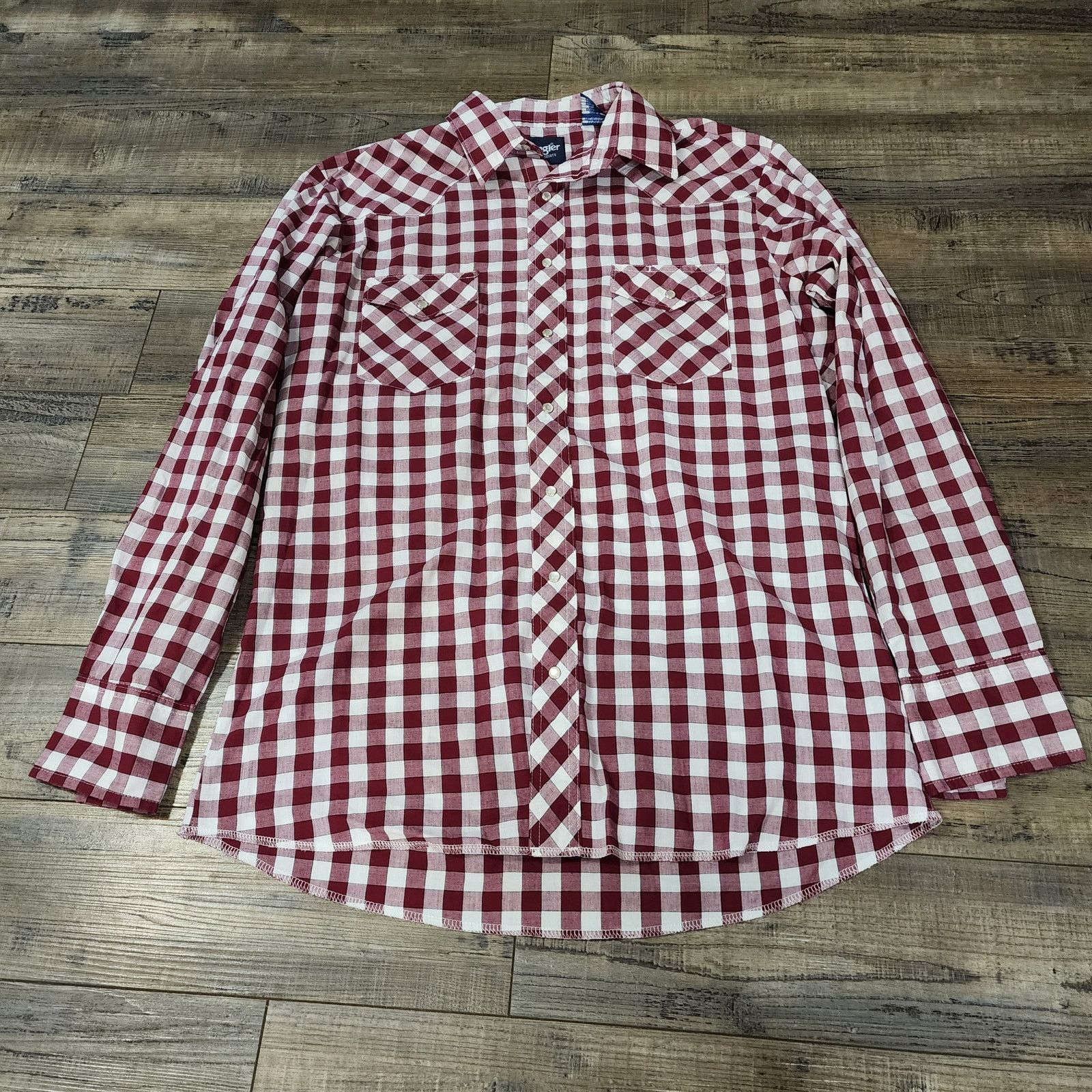 Wrangler Wrangler long sleeve plaid pearl snap men shirt size LT 2242 Size US L / EU 52-54 / 3 - 1 Thumbnail