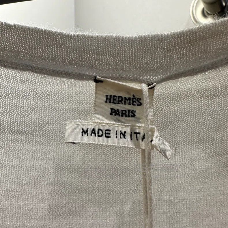 Hermes Hermes Lace-up Letter Cashmere Short Sleeve Size S / US 4 / IT 40 - 3 Thumbnail