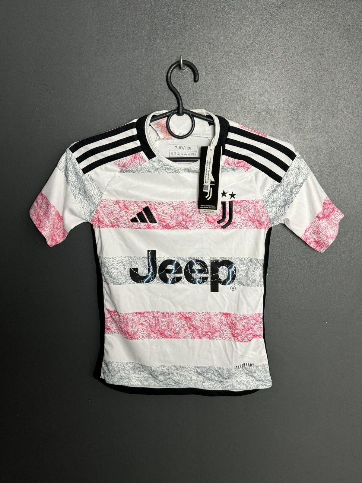 Adidas KIDS New Juventus 23/24 Away Football Jersey T-Shirt Size US XS / EU 42 / 0 - 1 Thumbnail