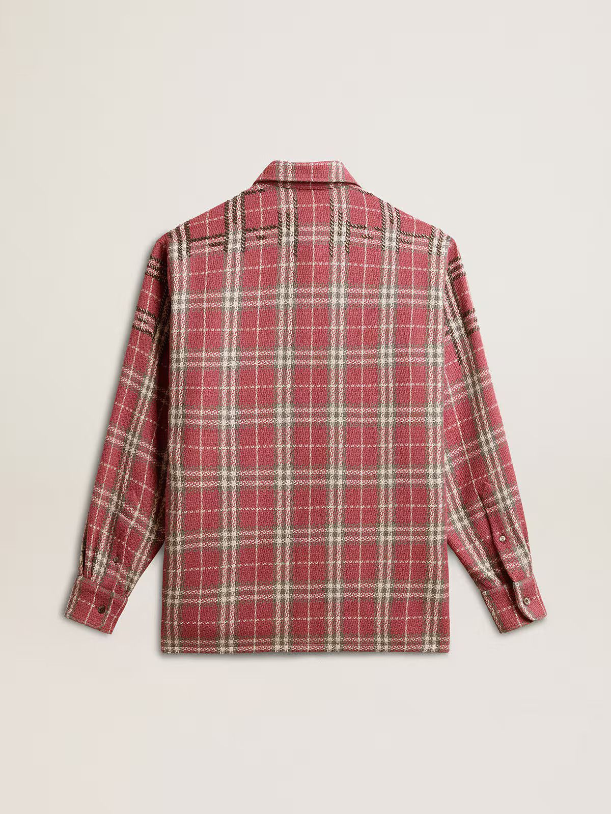 Golden Goose o1s22i1n1224 Tweed Over Shirt in Multicolor Size L / US 10 / IT 46 - 4 Thumbnail