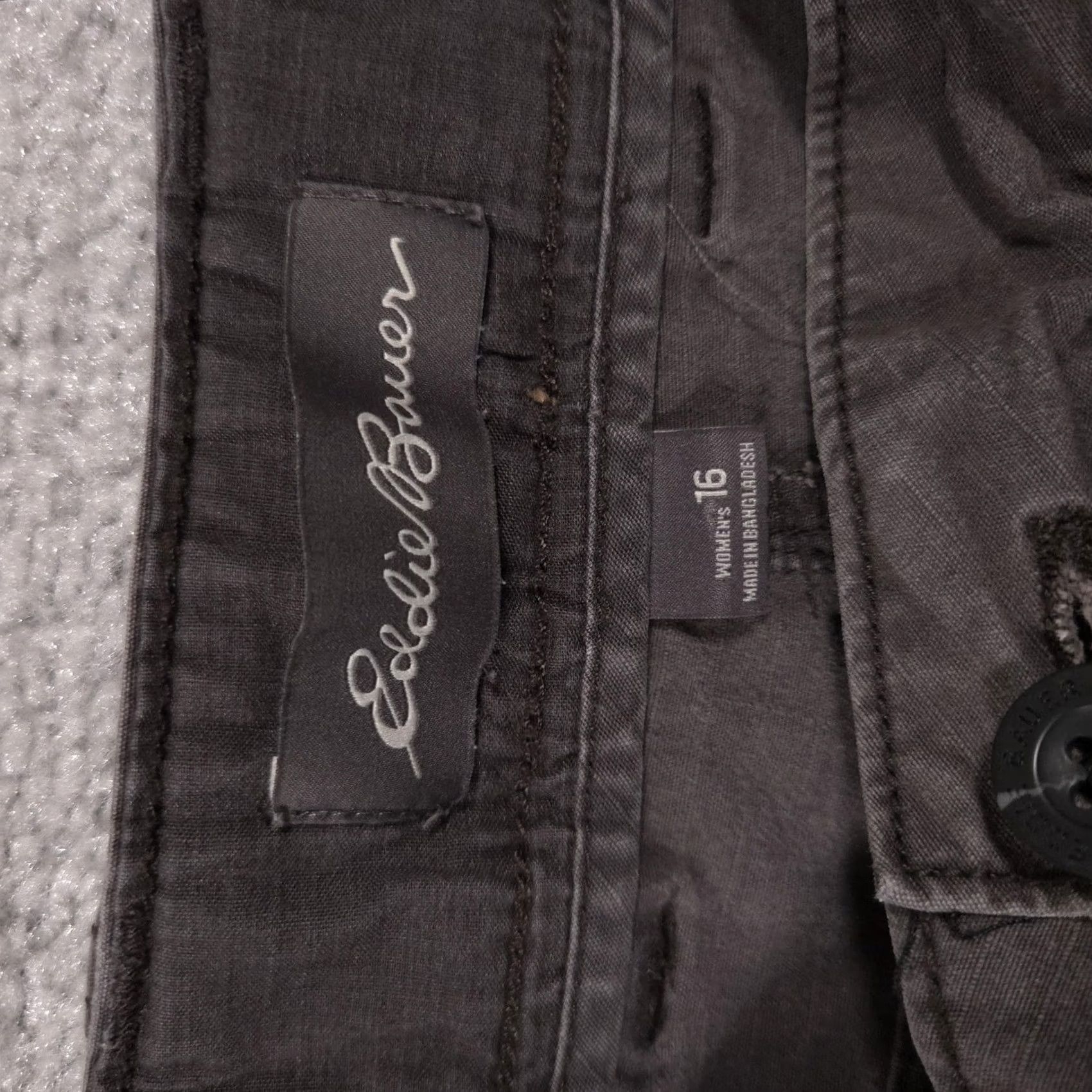 Eddie Bauer Eddie Bauer Pants Womens 16 Gray Cargo Utility Stretch Casual Size 38" / US 16 / IT 52 - 5 Thumbnail