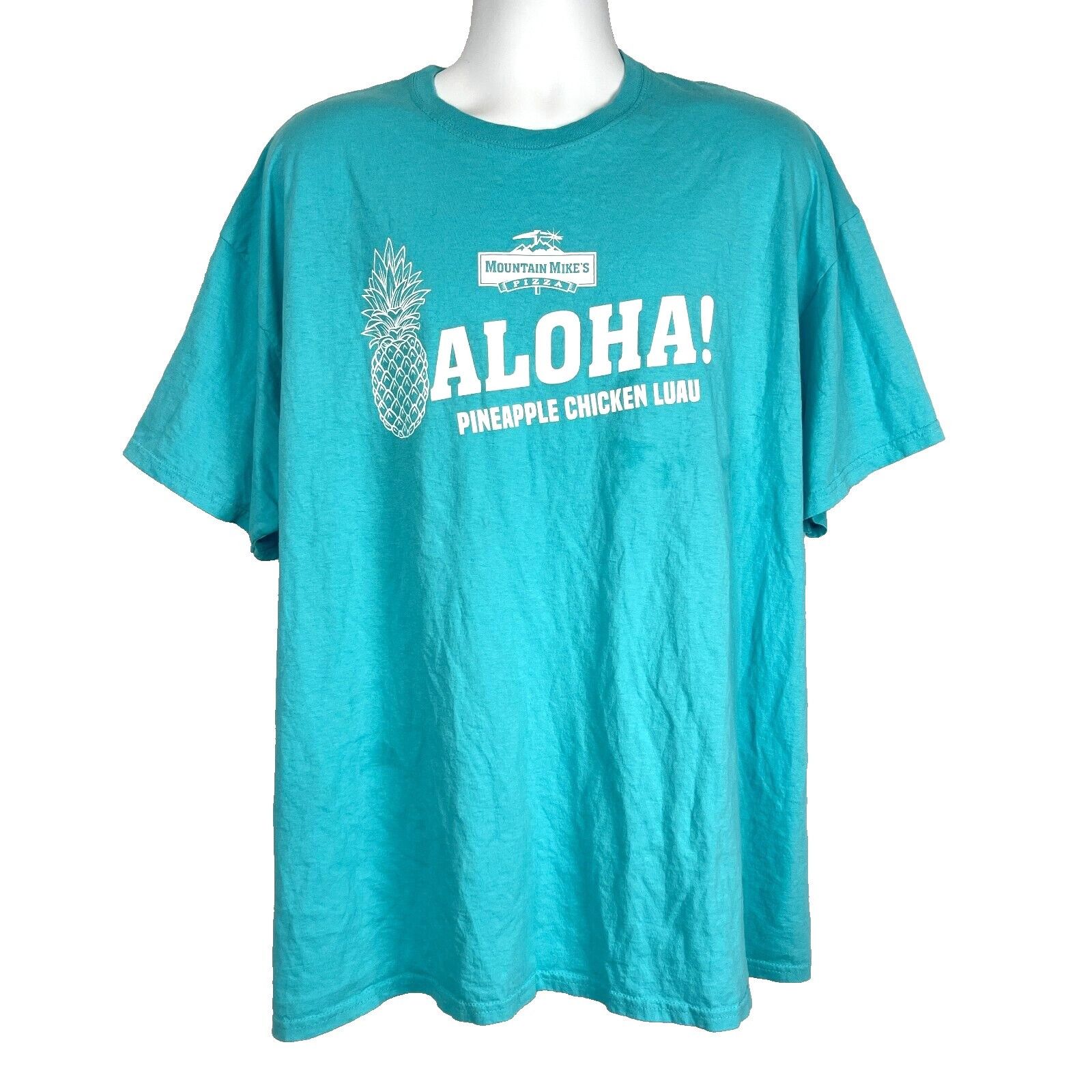 Fruit Of The Loom Pineapple Chicken Luau Pizza Mountain Mikes Employee T-Shirt Size US XXL / EU 58 / 5 - 2 Thumbnail