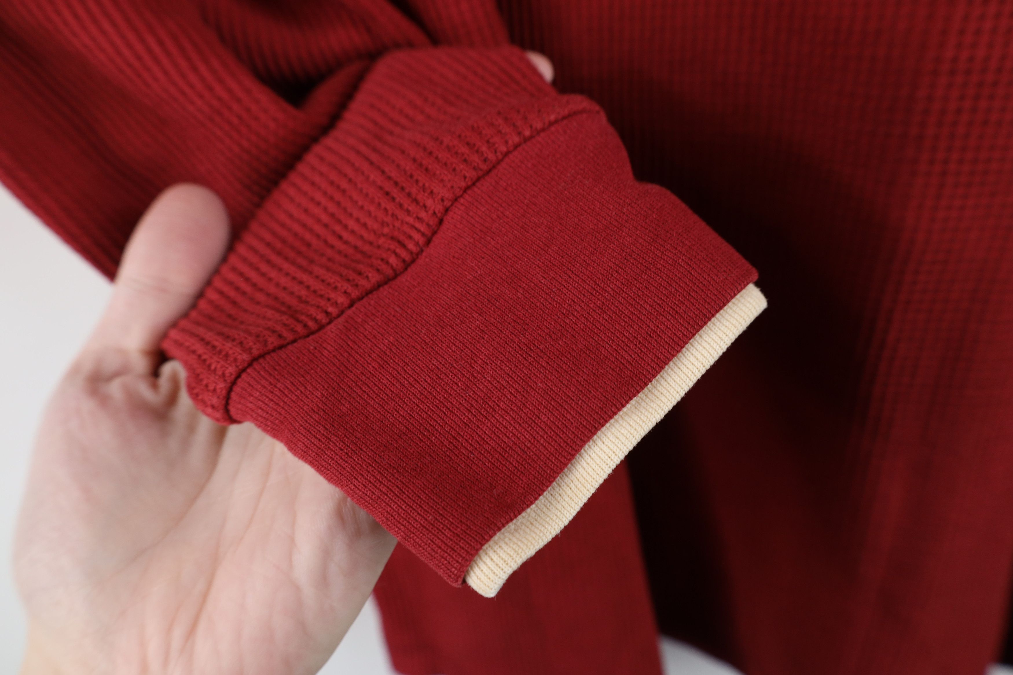 Vintage Vintage 90s Streetwear Layered Thermal Knit Henley T-Shirt Size L / US 10 / IT 46 - 6 Thumbnail