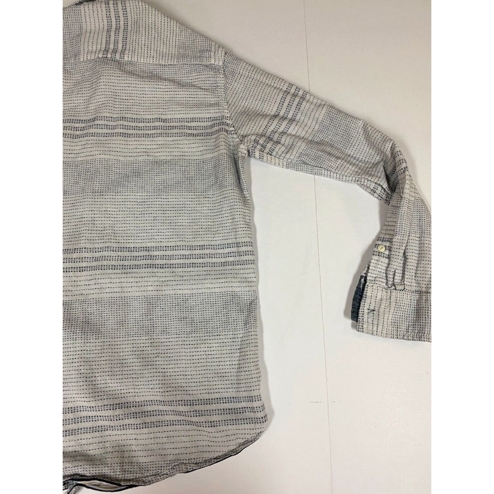 Native Native Code Mens Shirt Small White Button-Down Slim Fit Nylon Knit Long Sleeve Button-Up Collared Size US S / EU 44-46 / 1 - 7 Thumbnail