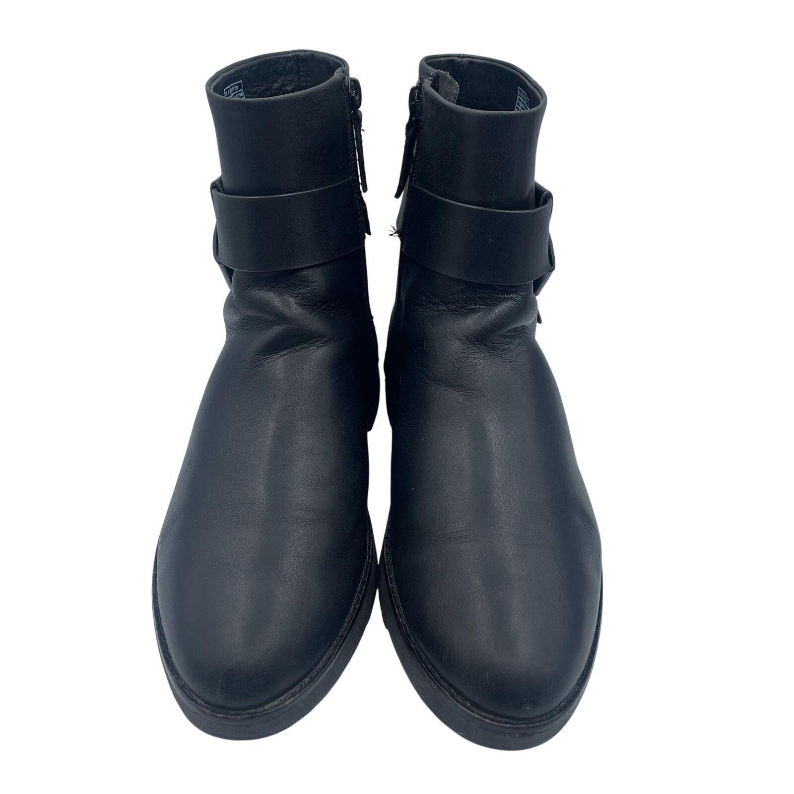 Other FitFlop Lingonberry Knot Boots Zip Leather Ankle Black 6.5 Size US 6.5 / IT 36.5 - 3 Thumbnail