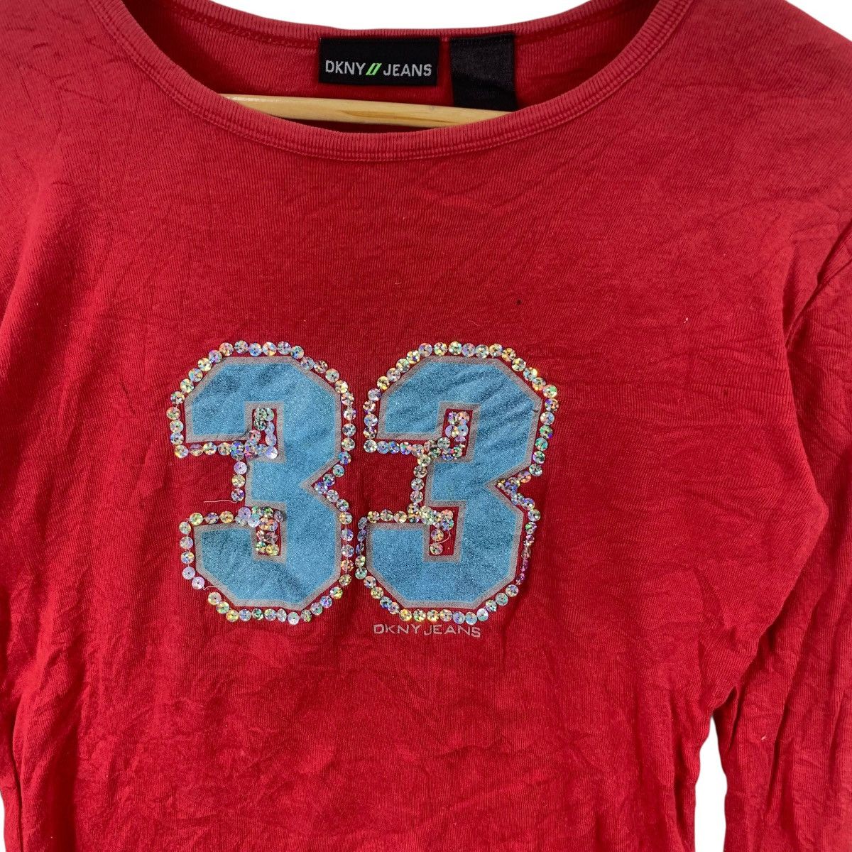 DKNY DKNY DONNA KARAN New York Rhinestone Bling 30th Tee Shirt Size XS / US 0-2 / IT 36-38 - 6 Thumbnail