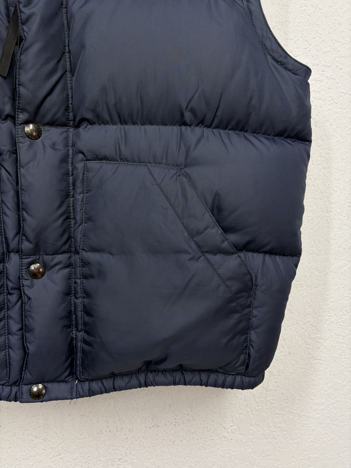 Polo Ralph Lauren Polo Ralph Lauren Navy Puffer Vest Classic Down Gilet Logo Size US L / EU 52-54 / 3 - 7 Thumbnail