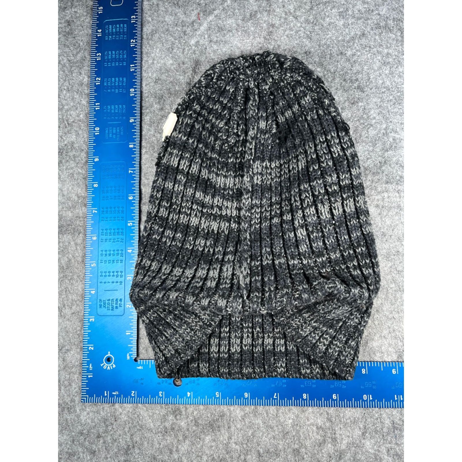 Vintage Goodfellow & Co Beanie Toque Beanie Hat Adult One Size Black Gray White Knit 100% Polyester Size ONE SIZE - 5 Thumbnail