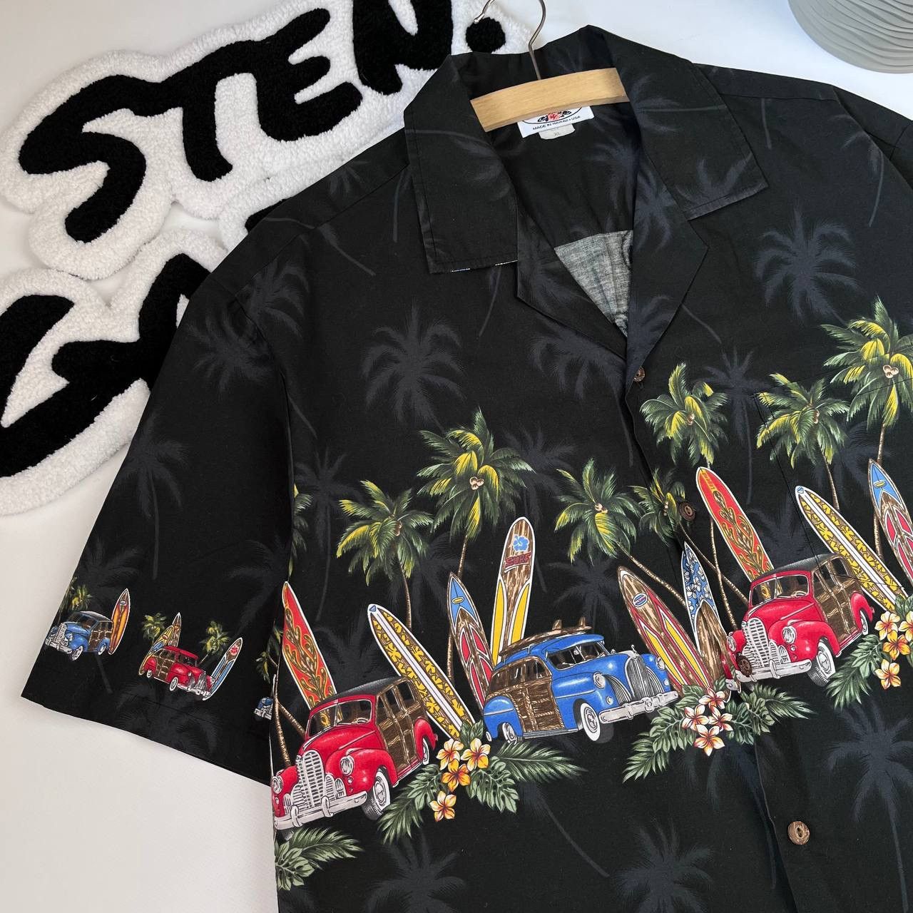 Vintage 90s Pacific Legend Hawaiian Shirt Beach Retro Cars Size US XL / EU 56 / 4 - 2 Thumbnail