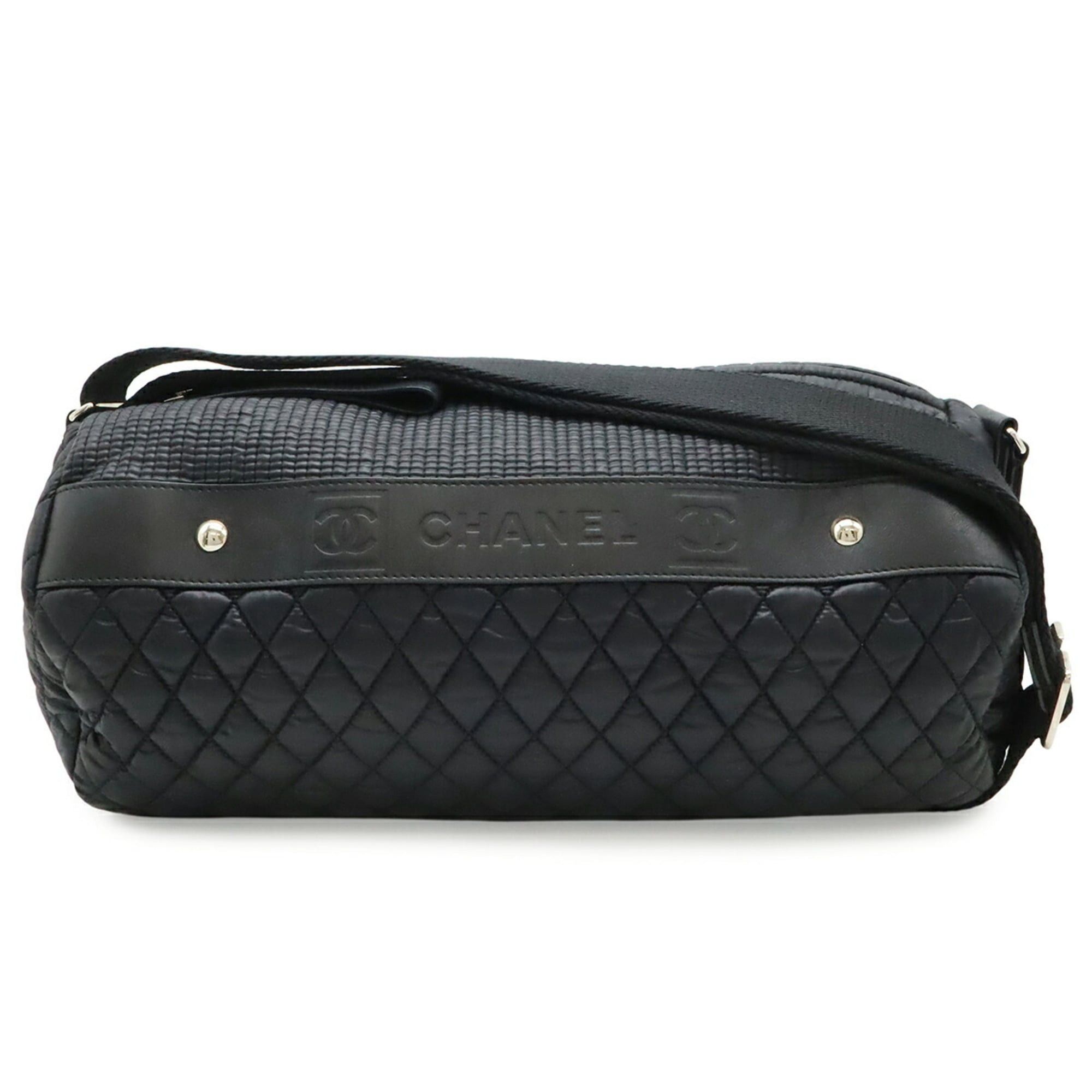 Chanel CHANEL Sport Line Coco Mark Shoulder Bag/Handbag, Quilted Nylon, Black Size ONE SIZE - 1 Thumbnail