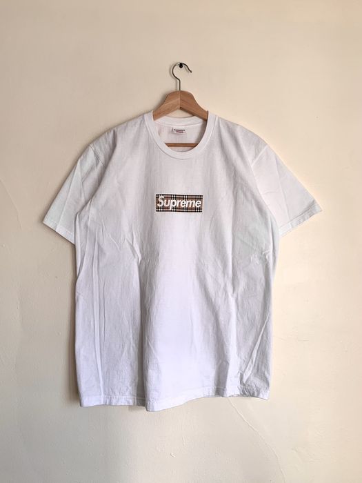 Supreme Supreme Burberry Box Logo Tee Bogo Shirt | Grailed